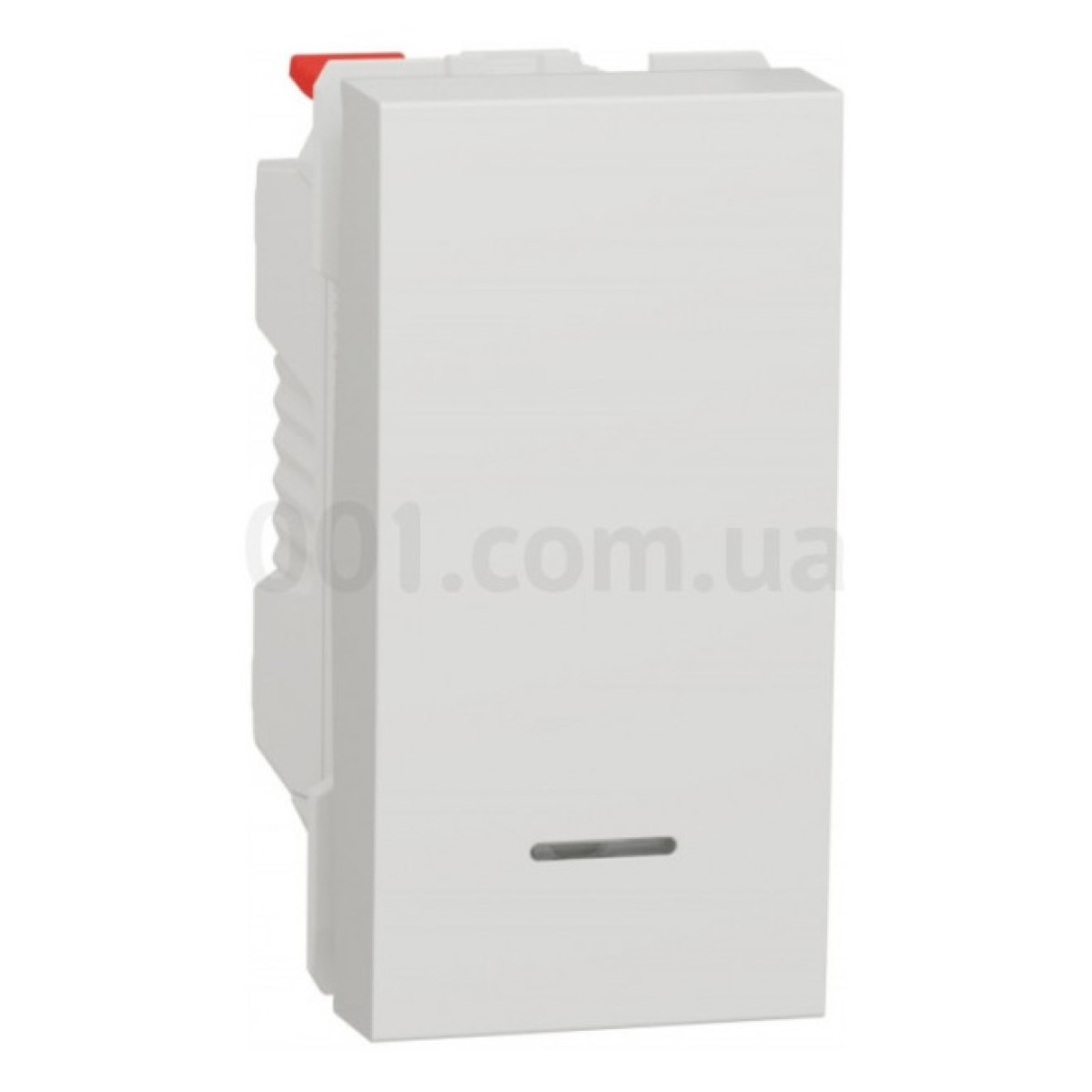 Выключатель 1-клавишный кнопочный с подсветкой (1 модуль) 10А Unica New белый, Schneider Electric 256_256.jpg