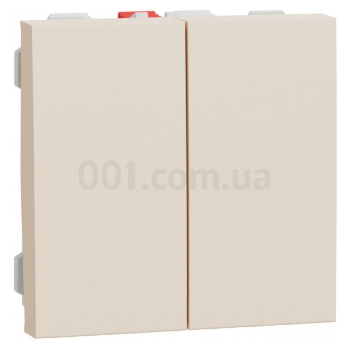 Выключатель 2-клавишный (2 модуля) 10А Unica New бежевый, Schneider Electric 256_256.jpg