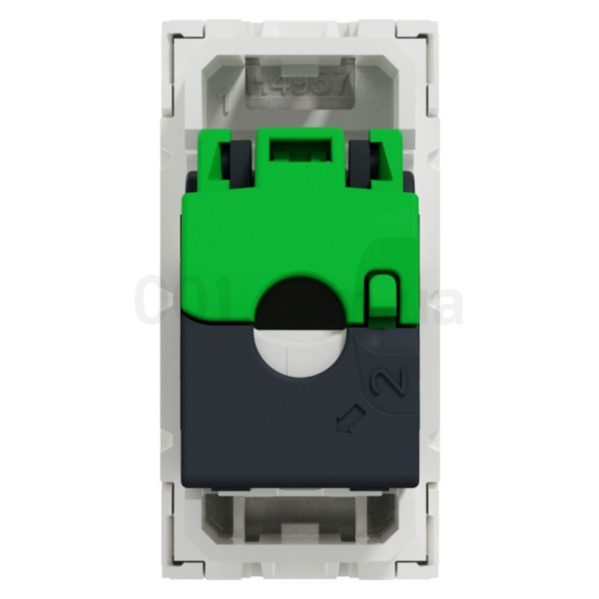 Розетка компьютерная RJ45 кат.6 STP (1 модуль) Unica New белая, Schneider Electric 98_98.jpg - фото 3