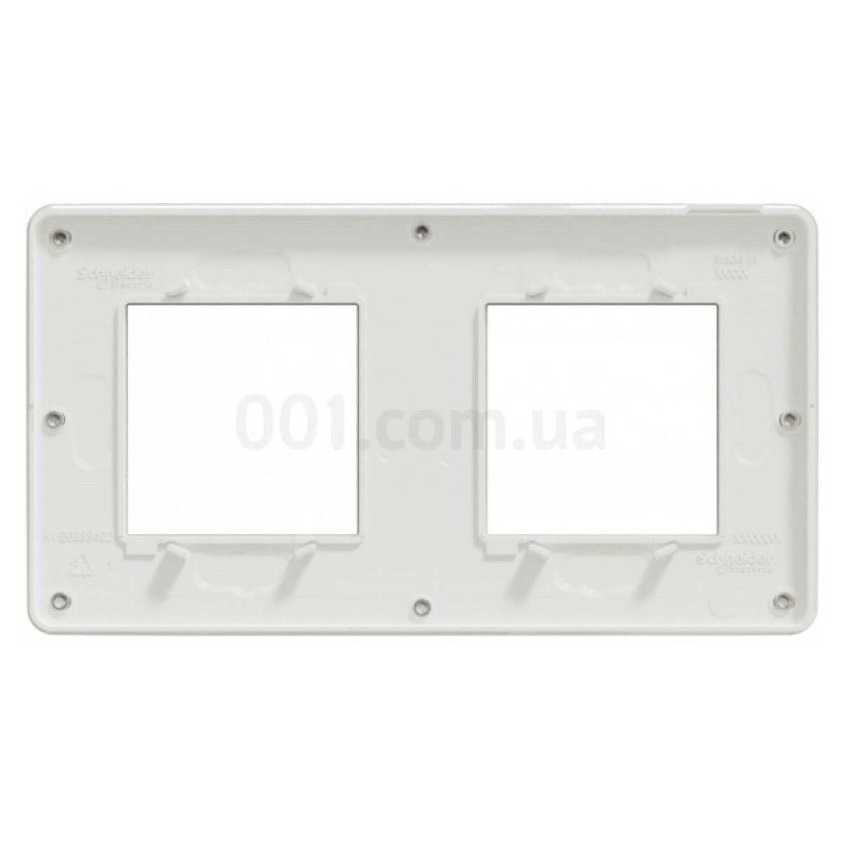 Рамка 2-постовая Unica Studio матовый хром/белая, Schneider Electric 98_98.jpg - фото 8