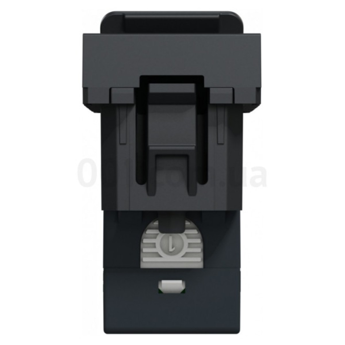 Розетка компьютерная RJ45 кат.6 UTP (1 модуль) Unica New антрацит, Schneider Electric 98_98.jpg - фото 6