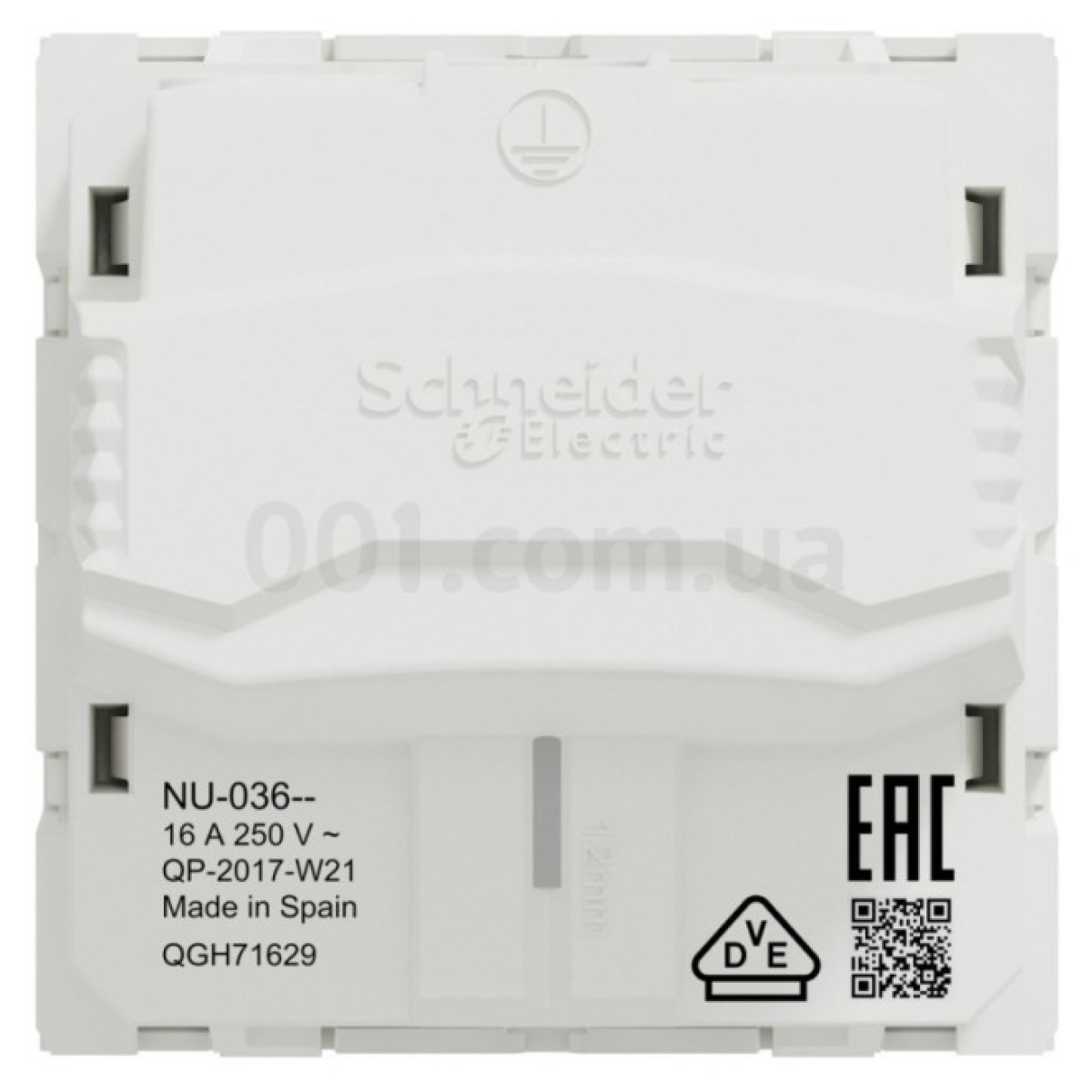Розетка с з/к без шторок 16А (винтовые зажимы) Unica New белая, Schneider Electric 98_98.jpg - фото 9