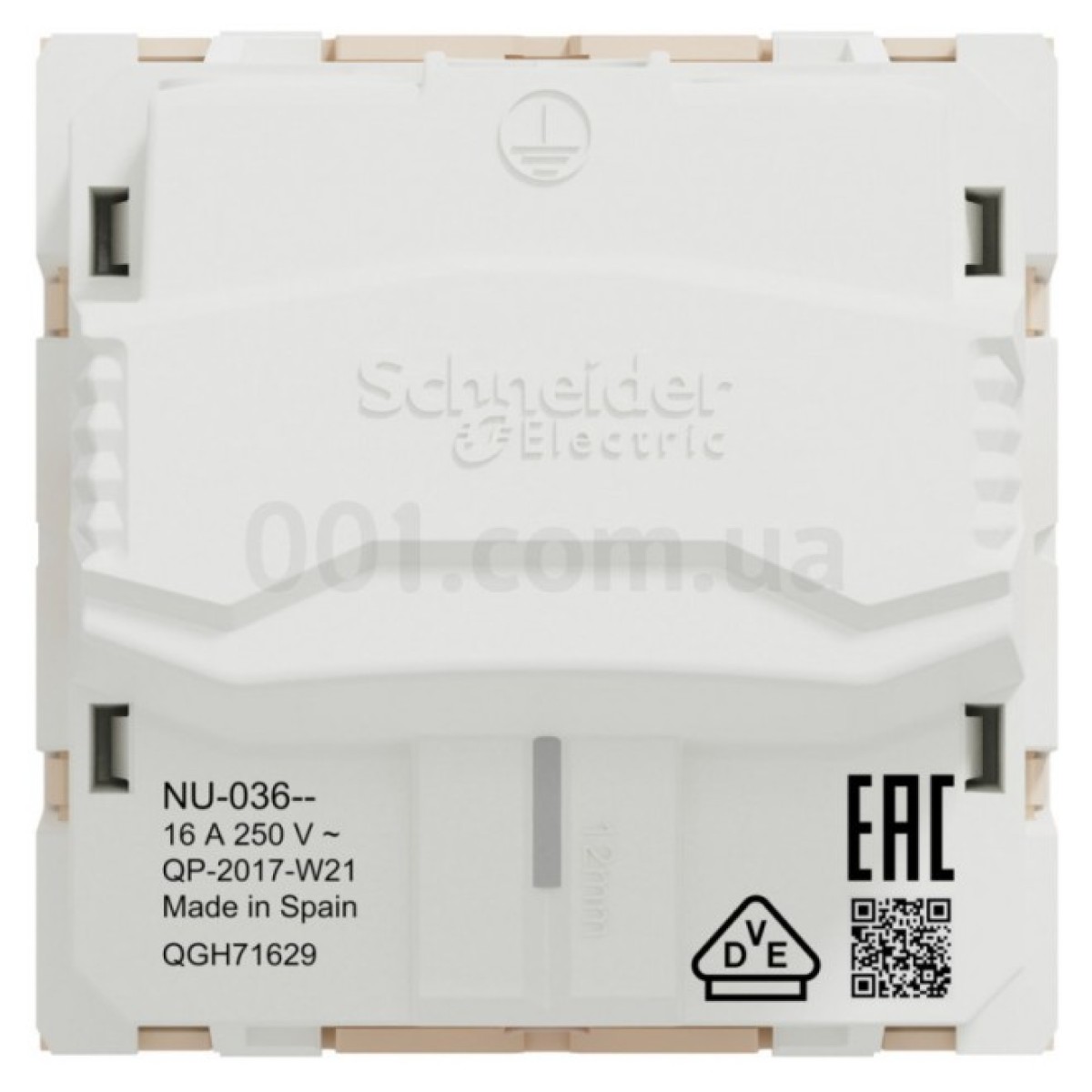 Розетка с з/к без шторок 16А (винтовые зажимы) Unica New бежевая, Schneider Electric 98_98.jpg - фото 8