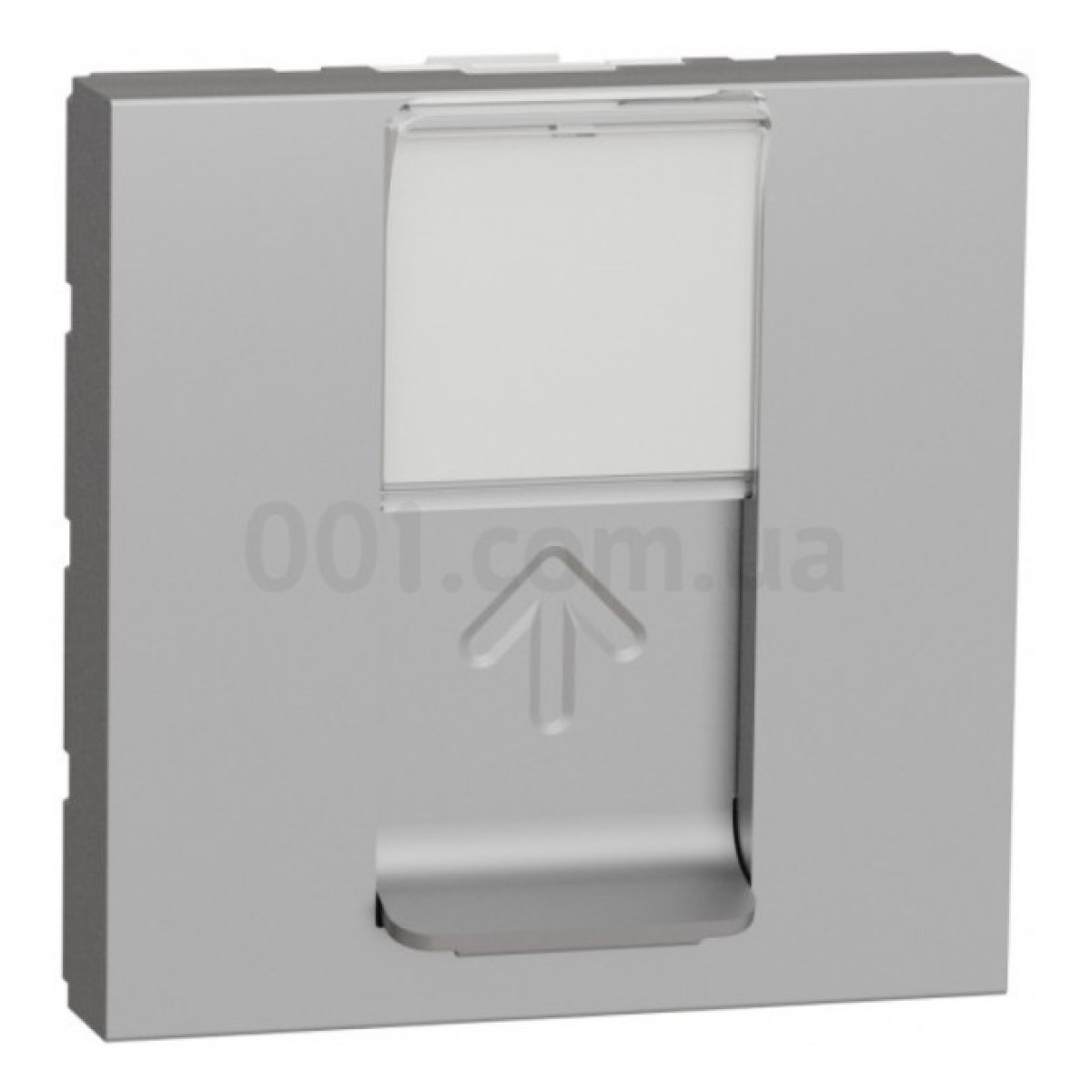 Розетка компьютерная RJ45 кат.6 STP (2 модуля) Unica New алюминий, Schneider Electric 256_256.jpg
