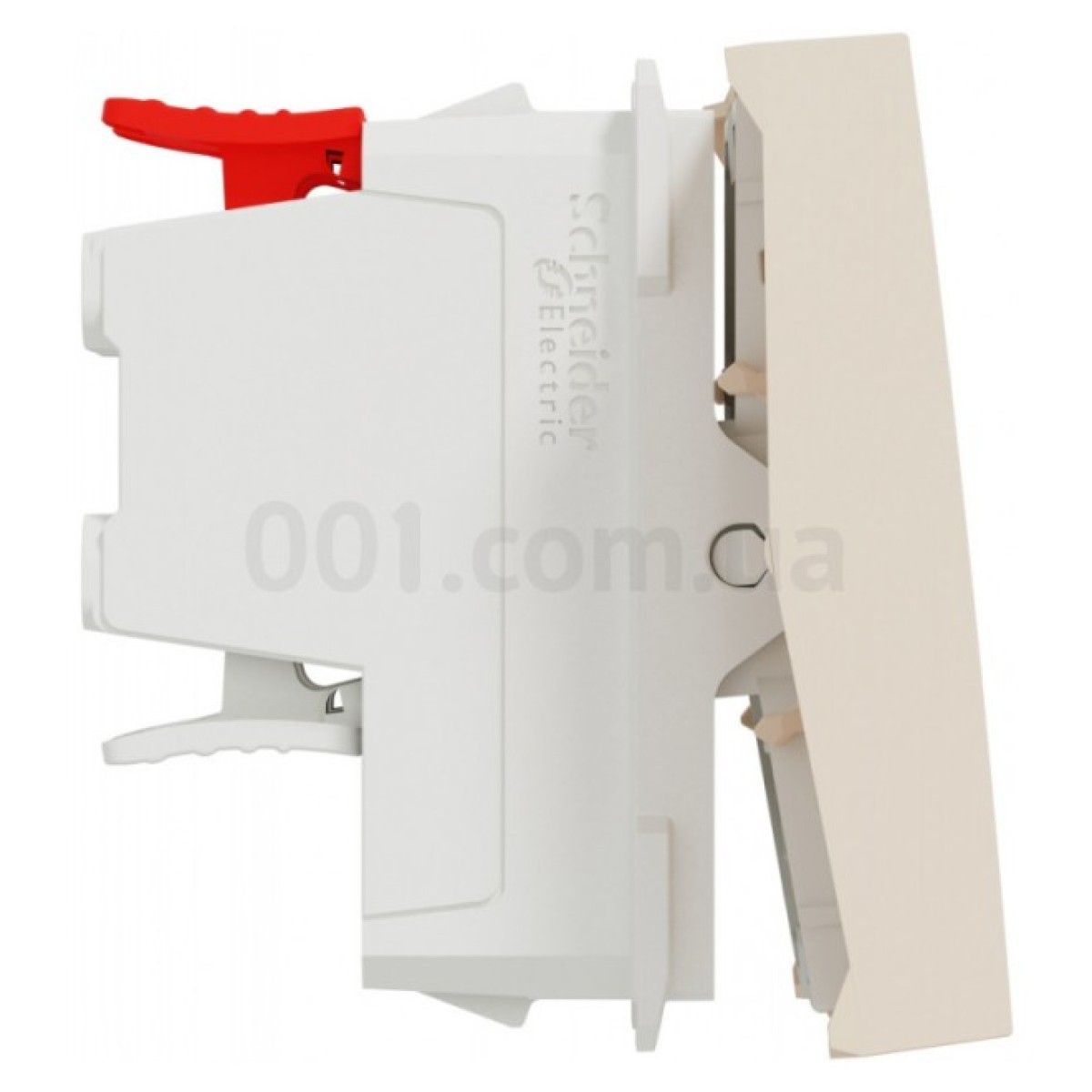Переключатель перекрестный 1-клавишный (2 модуля) 10А Unica New бежевый, Schneider Electric 98_98.jpg - фото 5