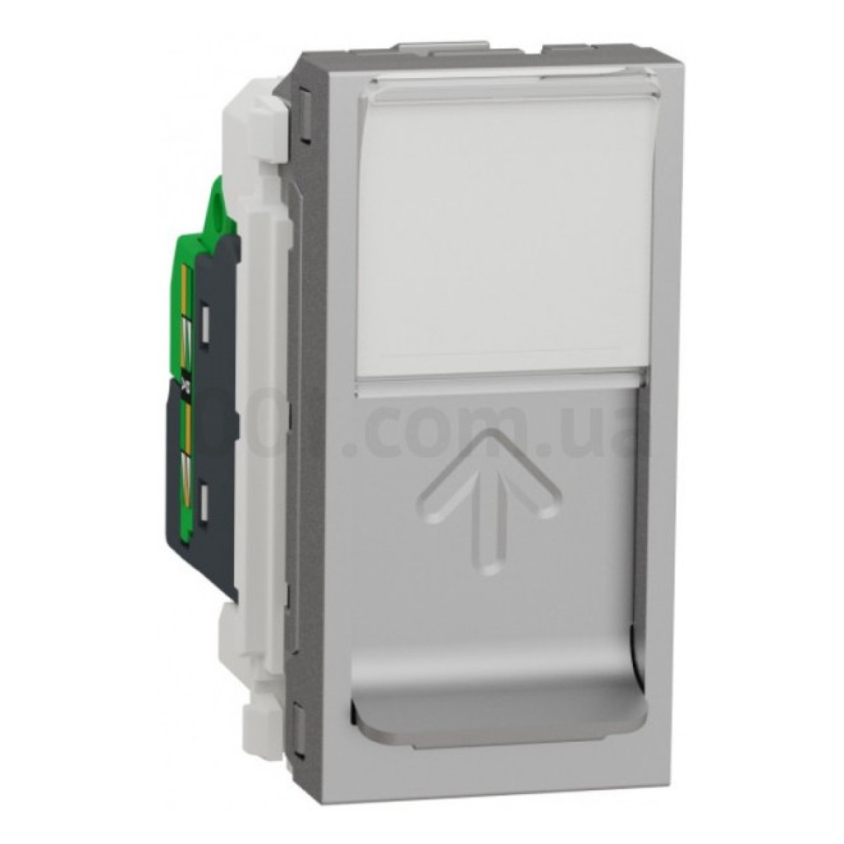 Розетка компьютерная RJ45 кат.5 UTP (1 модуль) Unica New алюминий, Schneider Electric 256_256.jpg