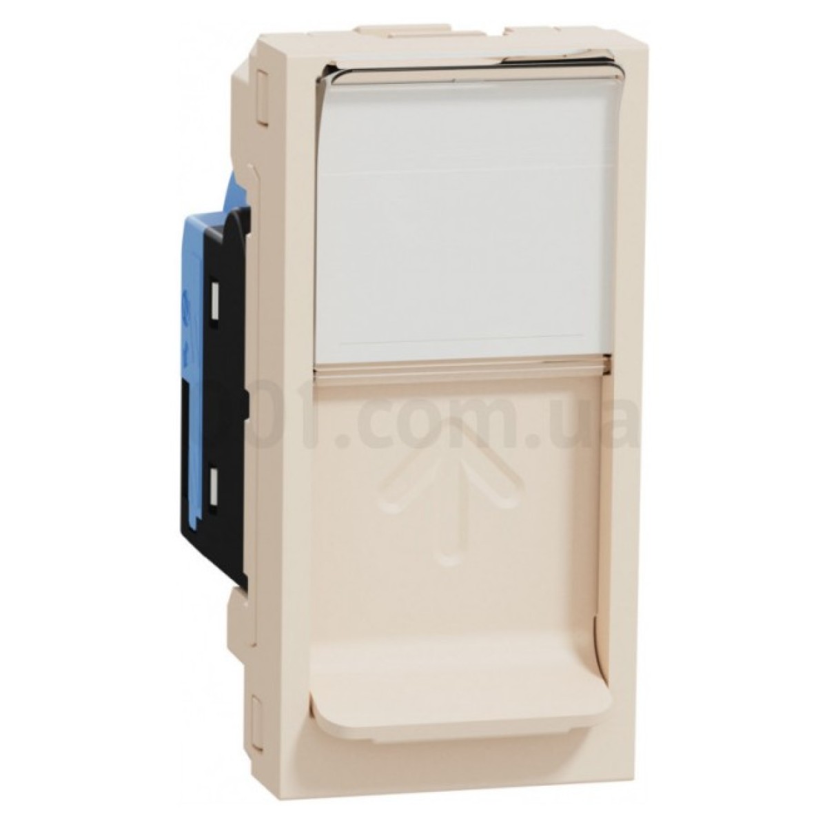 Розетка компьютерная RJ45 кат.5 UTP (1 модуль) Unica New бежевая, Schneider Electric 256_256.jpg