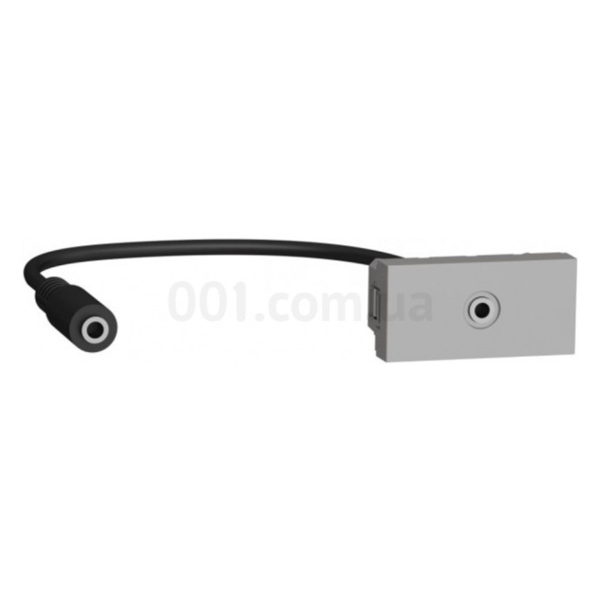 Розетка Mini Jack (1 модуль) Unica New алюминий, Schneider Electric 256_256.jpg