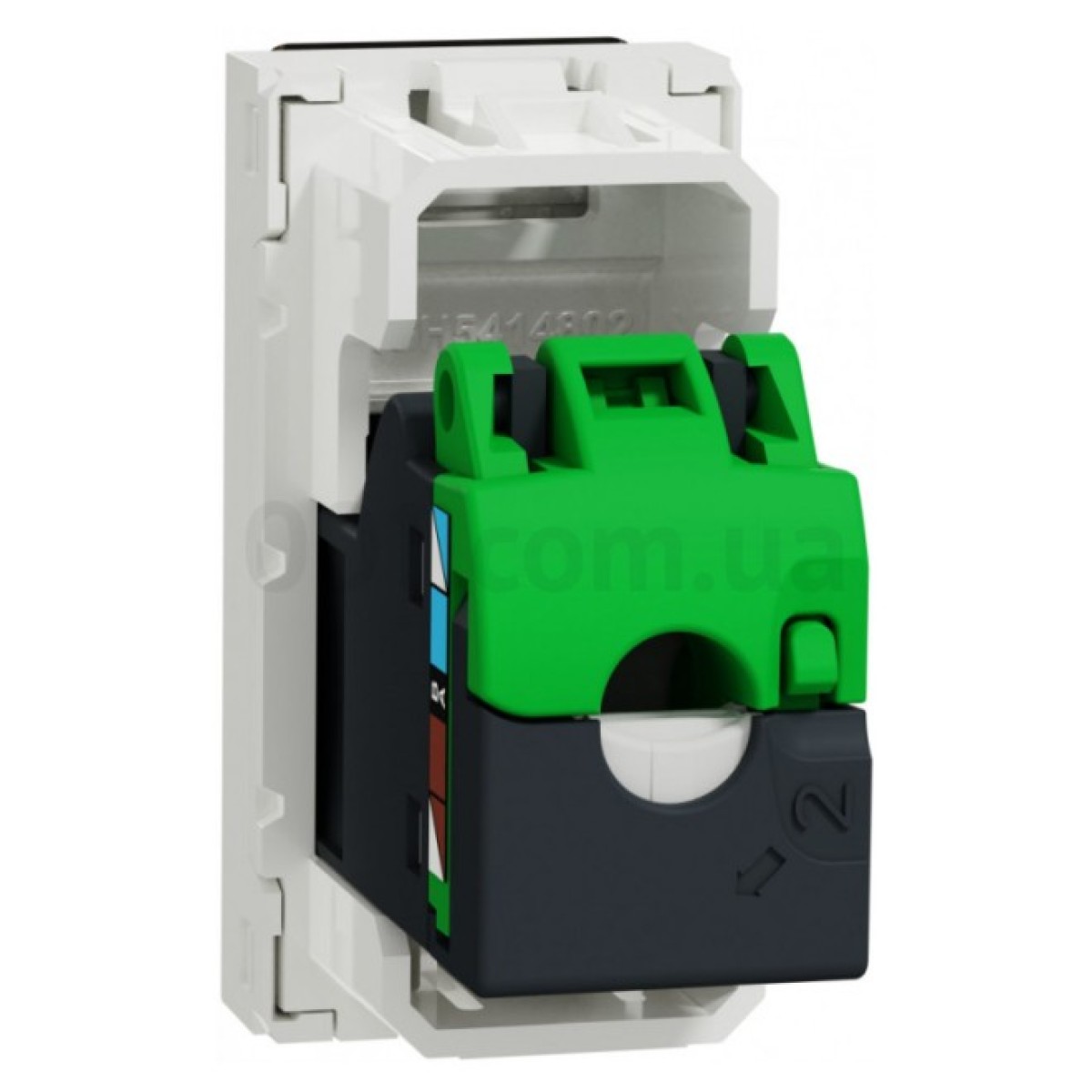 Розетка компьютерная RJ45 кат.6 STP (1 модуль) Unica New белая, Schneider Electric 98_98.jpg - фото 7