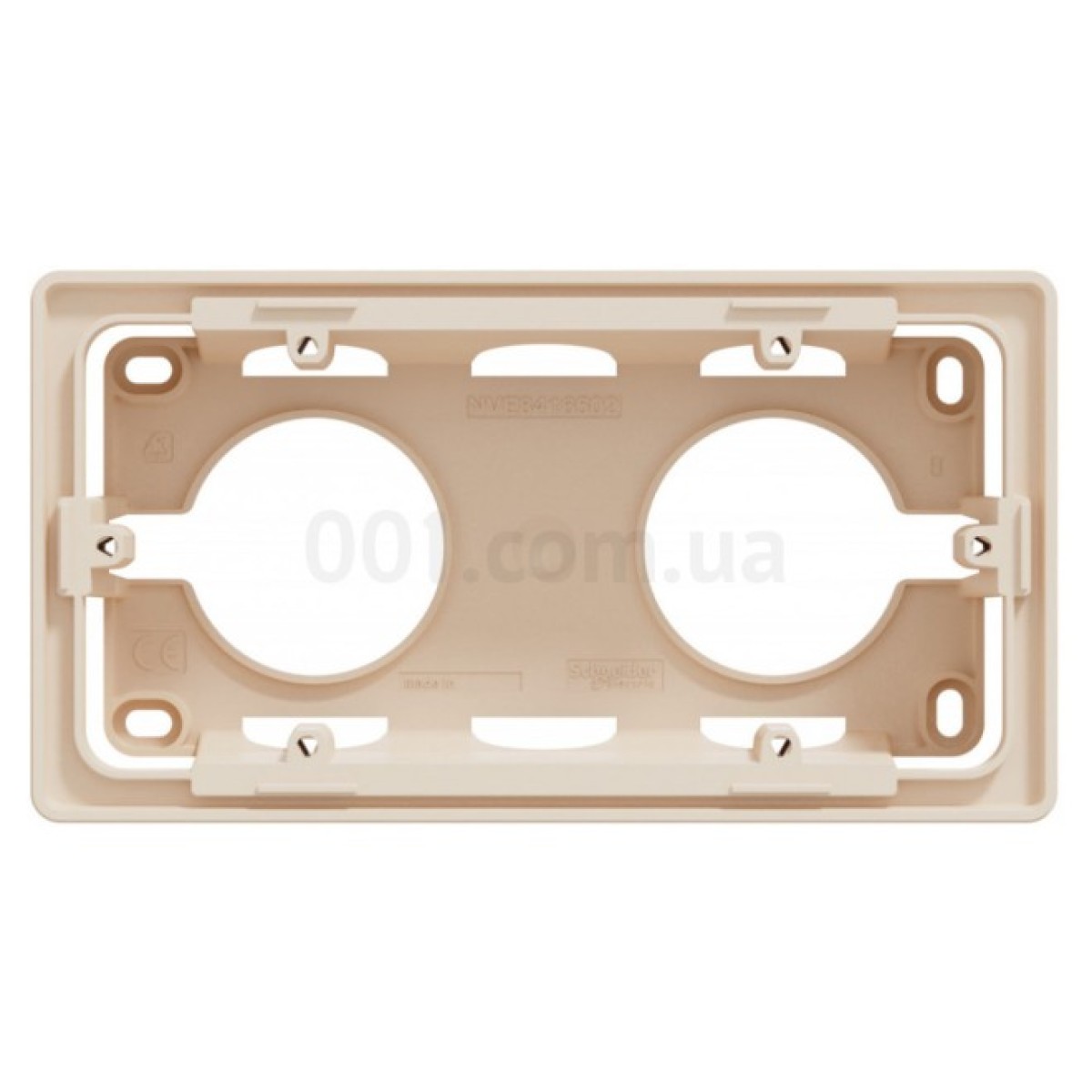 Коробка для открытой установки 2-постовая Unica Studio бежевая, Schneider Electric 98_98.jpg - фото 3