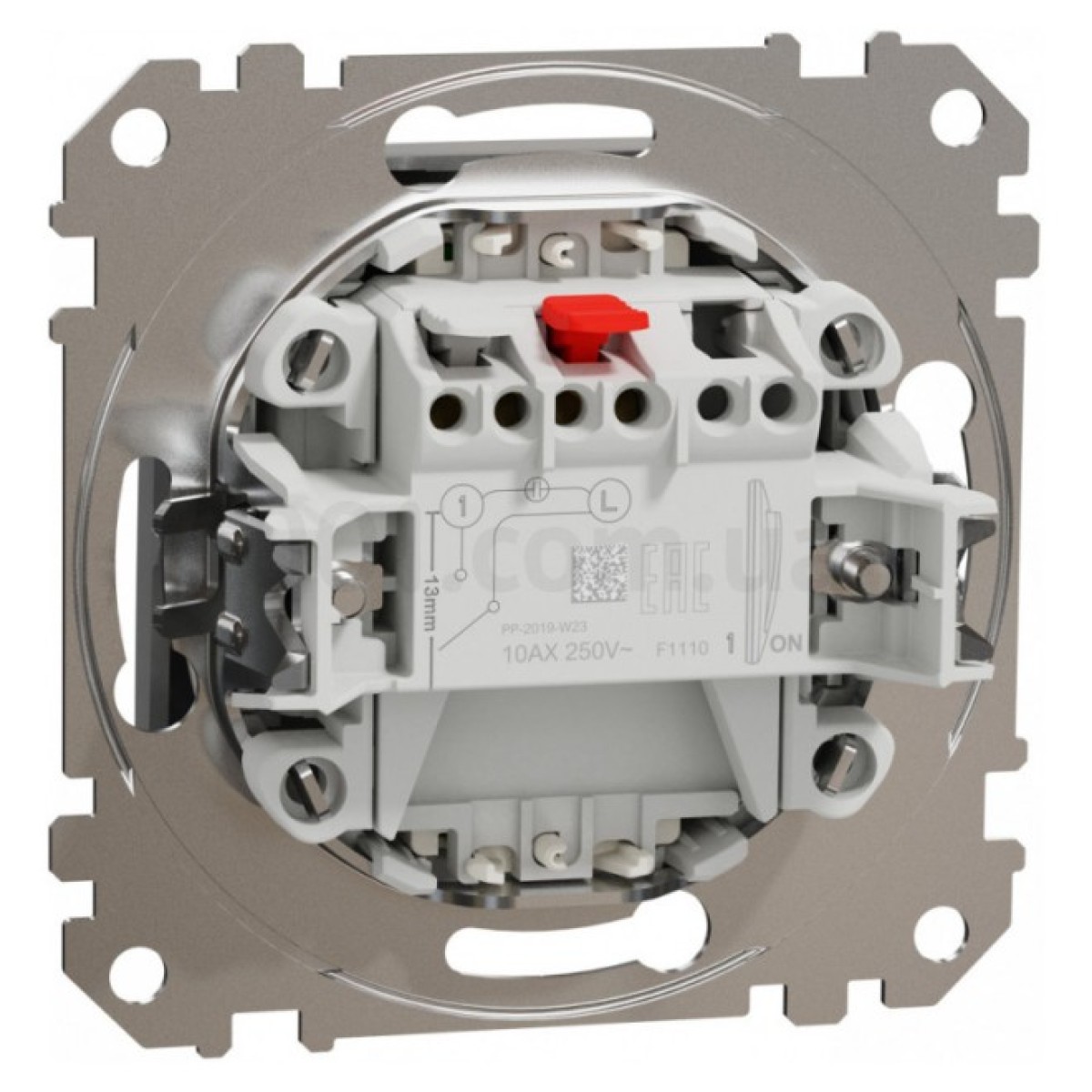 Выключатель 1-клавишный с подсветкой Sedna Design алюминий, Schneider Electric 98_98.jpg - фото 3