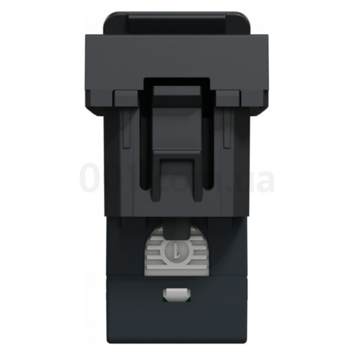 Розетка компьютерная RJ45 кат.5 UTP (1 модуль) Unica New антрацит, Schneider Electric 98_98.jpg - фото 7