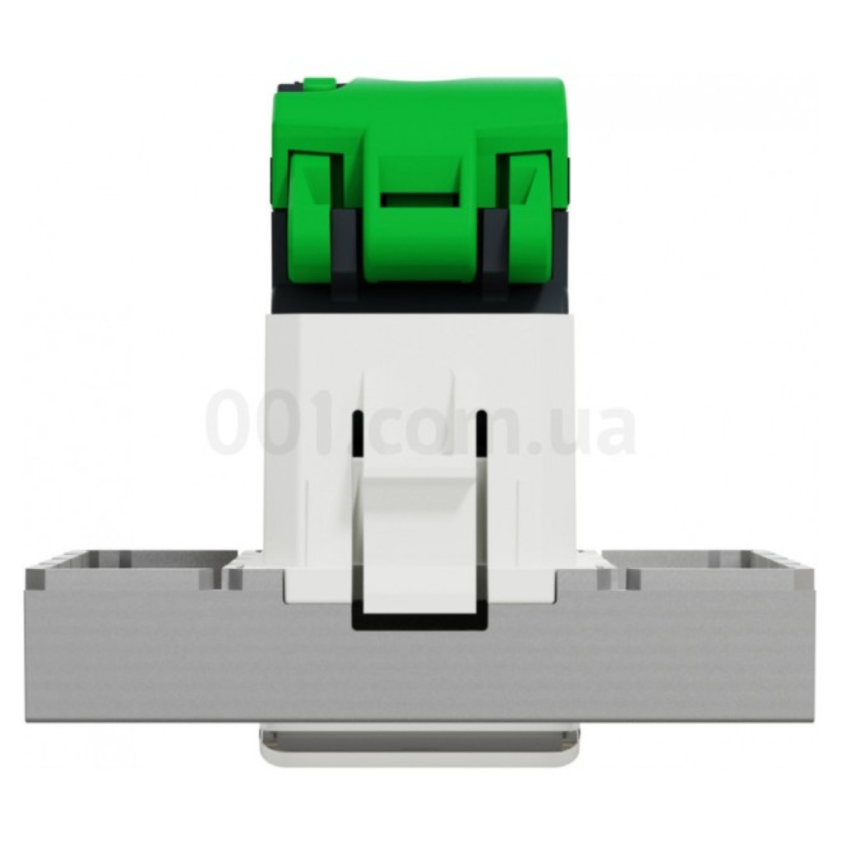 Розетка компьютерная RJ45 кат.6 UTP (2 модуля) Unica New алюминий, Schneider Electric 98_98.jpg - фото 8