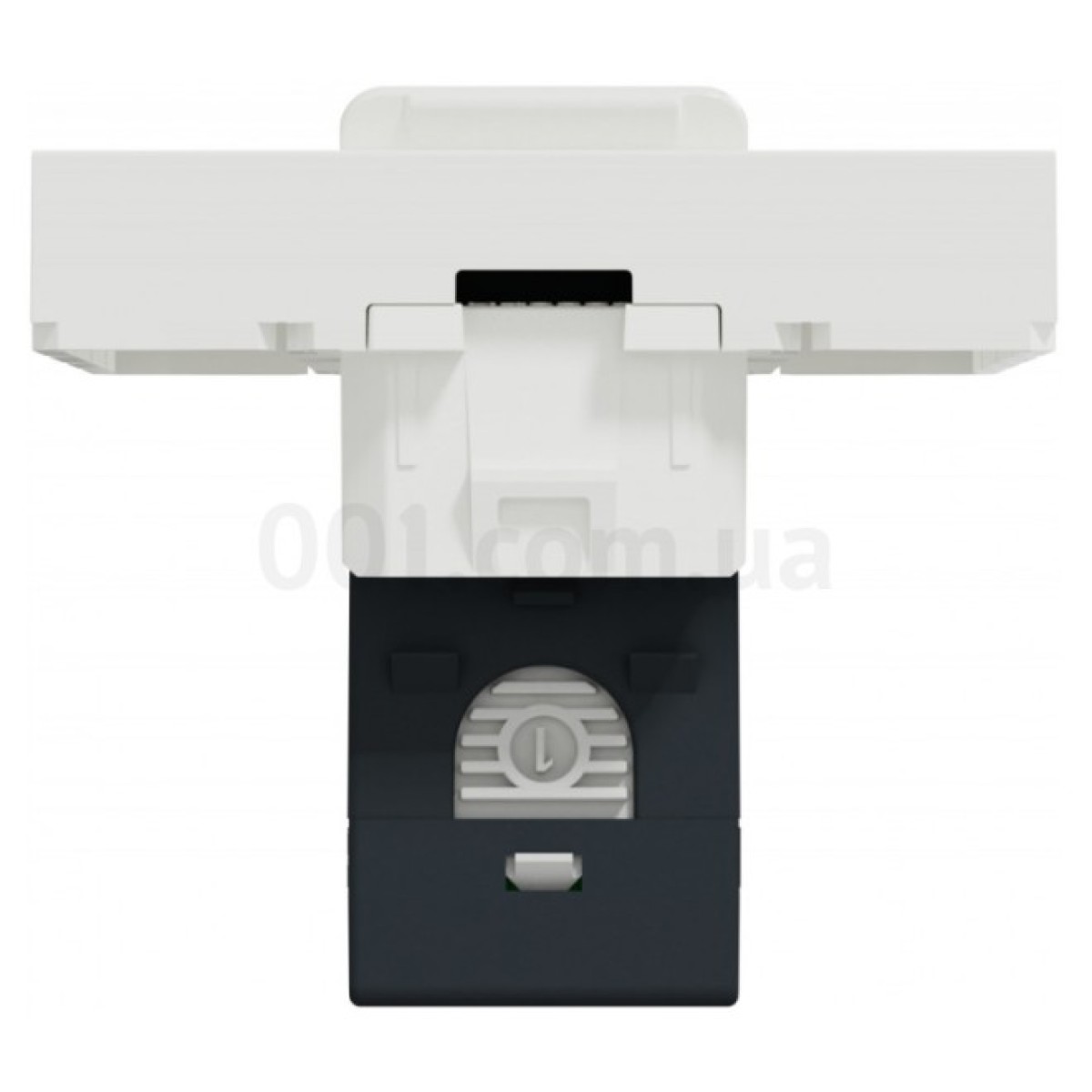 Розетка компьютерная RJ45 кат.5 STP (2 модуля) Unica New белая, Schneider Electric 98_98.jpg - фото 6