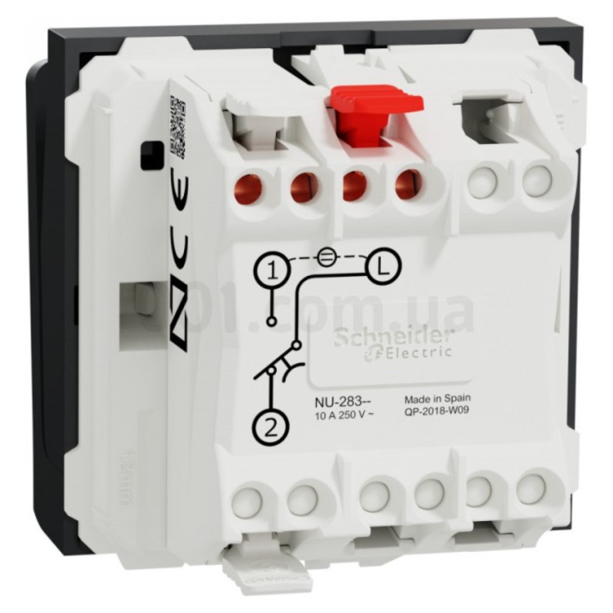 Выключатель карточный с подсветкой (2 модуля) 10А Unica New антрацит, Schneider Electric 98_98.jpg - фото 8
