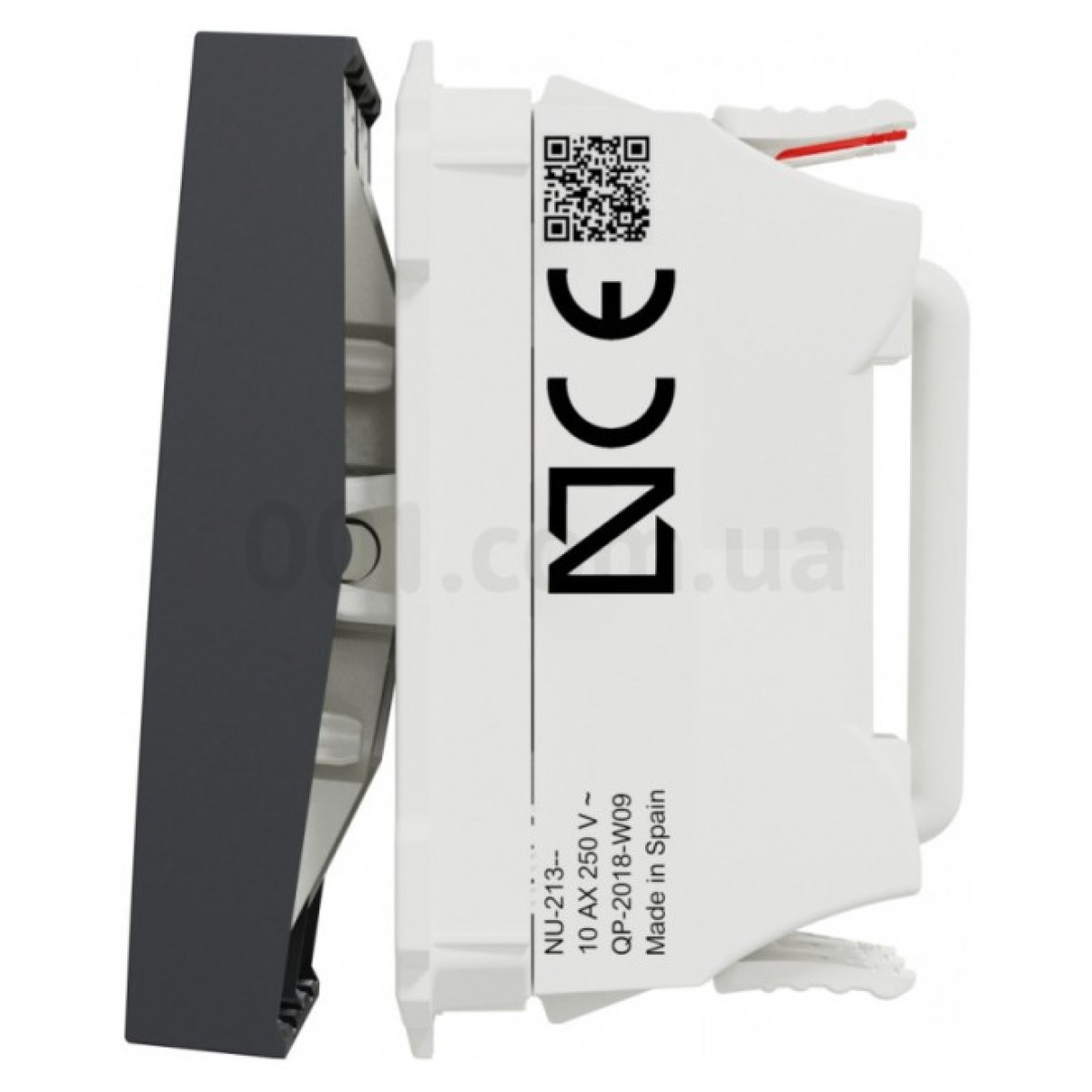 Переключатель 2-клавишный (2 модуля) 10А Unica New антрацит, Schneider Electric 98_98.jpg - фото 8