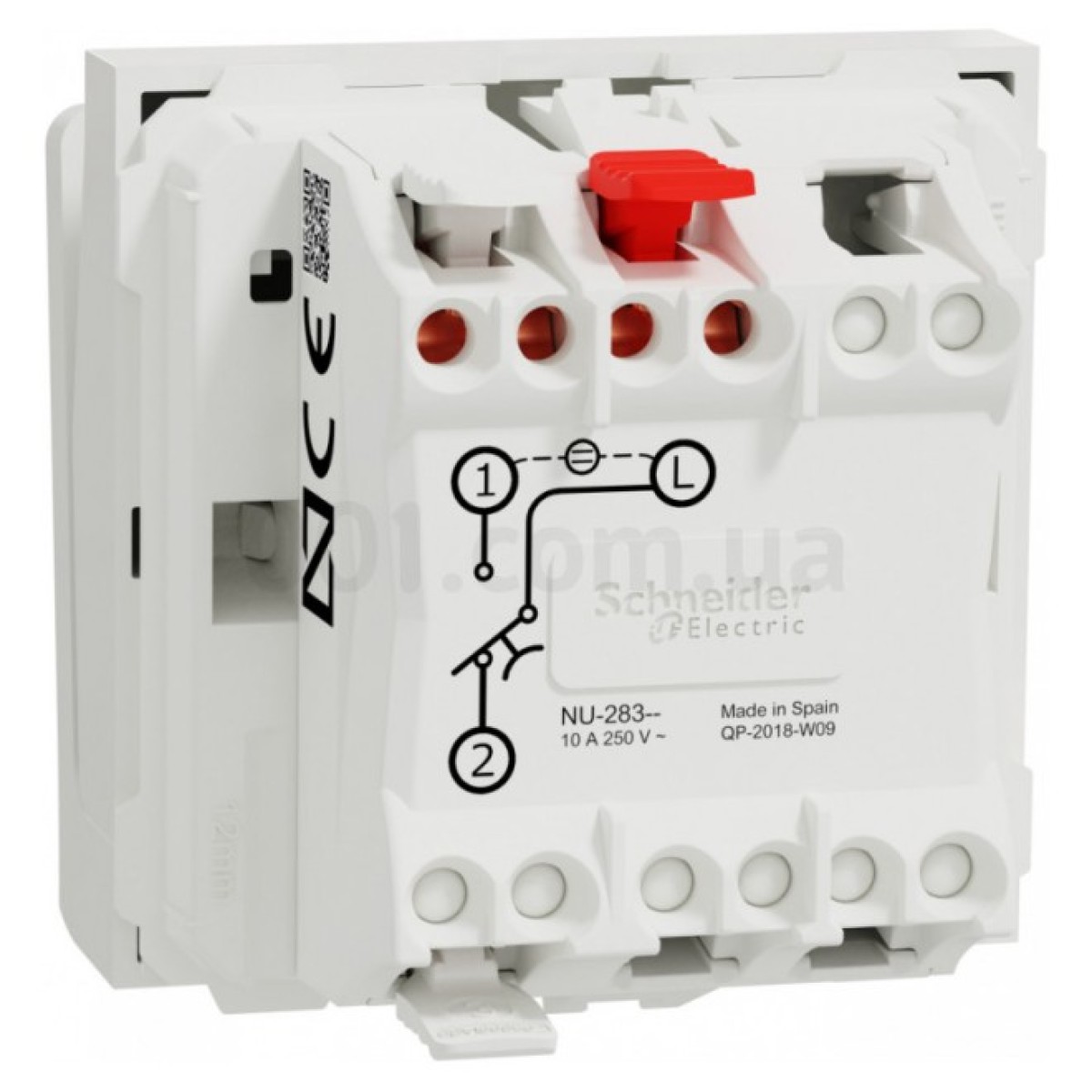 Выключатель карточный с подсветкой (2 модуля) 10А Unica New белый, Schneider Electric 98_98.jpg - фото 7