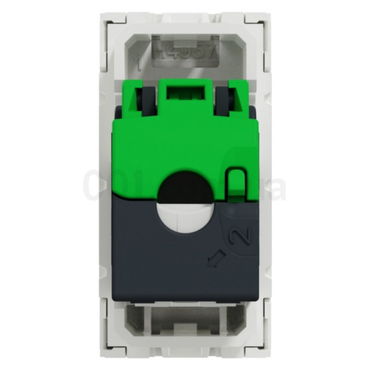 Розетка компьютерная RJ45 кат.6 UTP (1 модуль) Unica New белая, Schneider Electric 98_98.jpg - фото 8