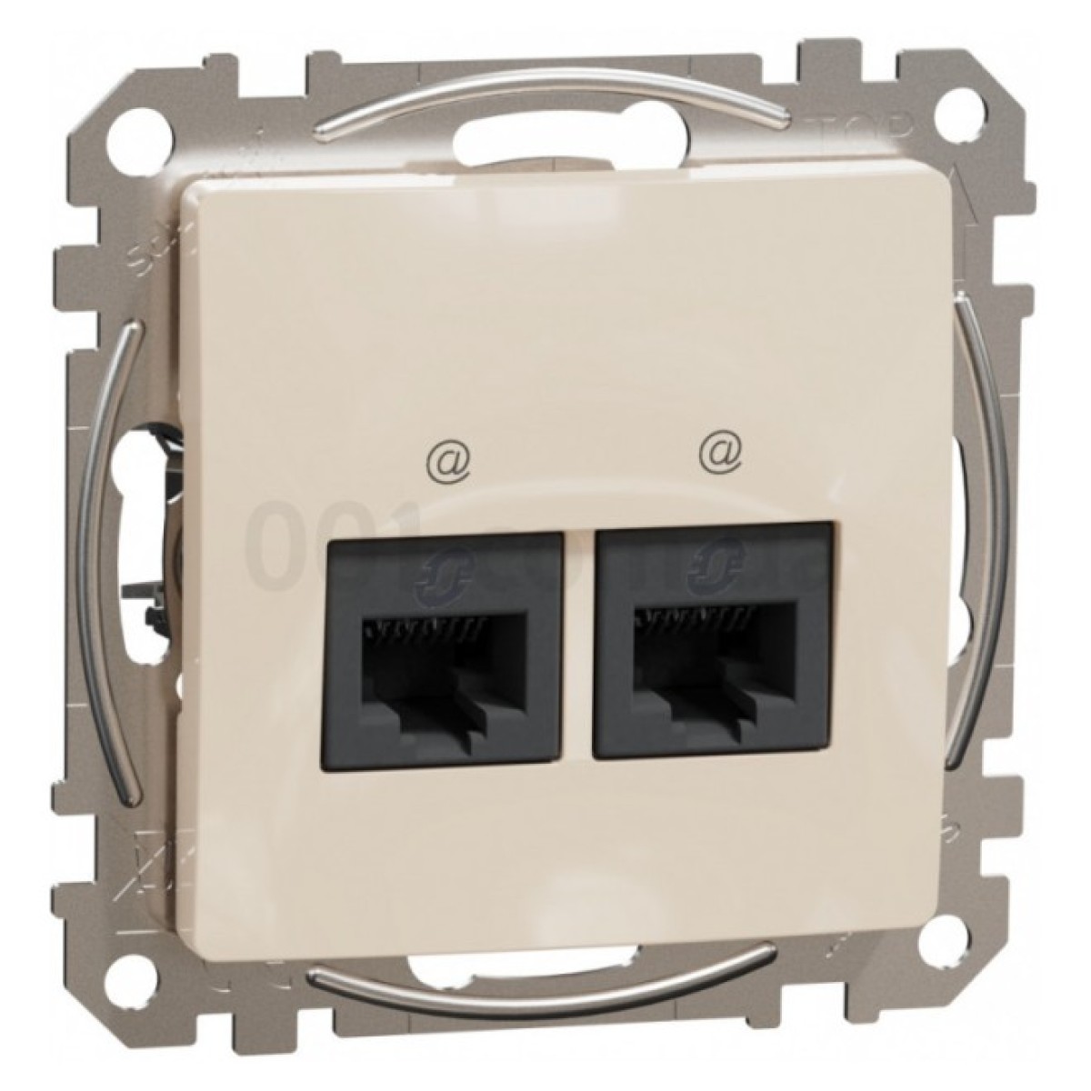 Розетка компьютерная двойная RJ45 кат.5е UTP Sedna Design бежевая, Schneider Electric 256_256.jpg