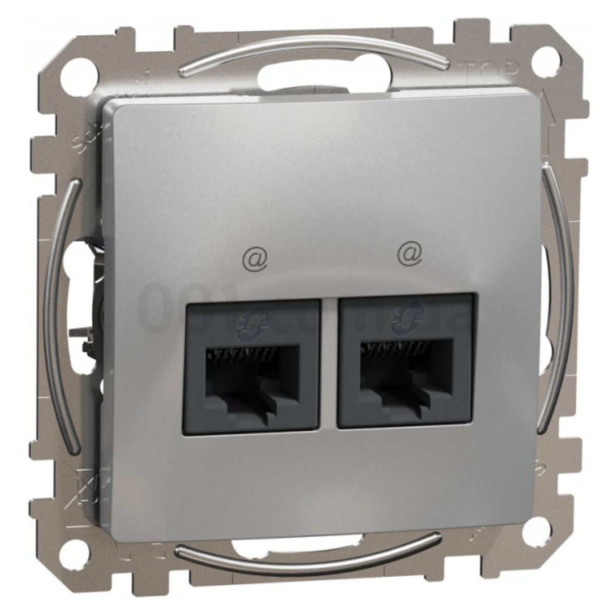 Розетка компьютерная двойная RJ45 кат.5е UTP Sedna Design алюминий, Schneider Electric 256_256.jpg