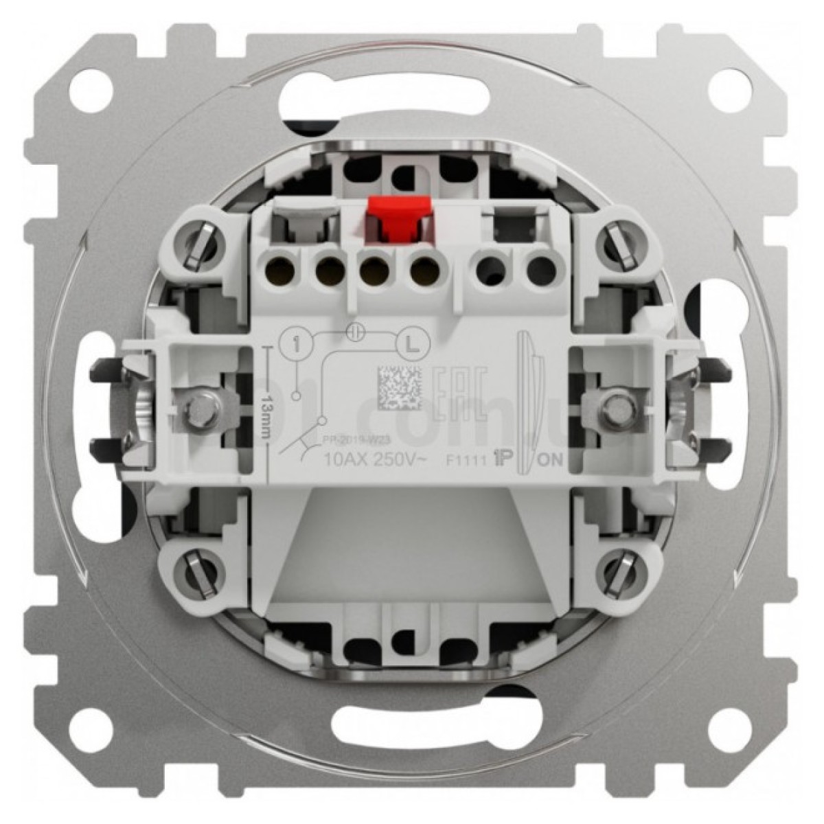 Выключатель 1-клавишный кнопочный Sedna Design черный, Schneider Electric 98_98.jpg - фото 4