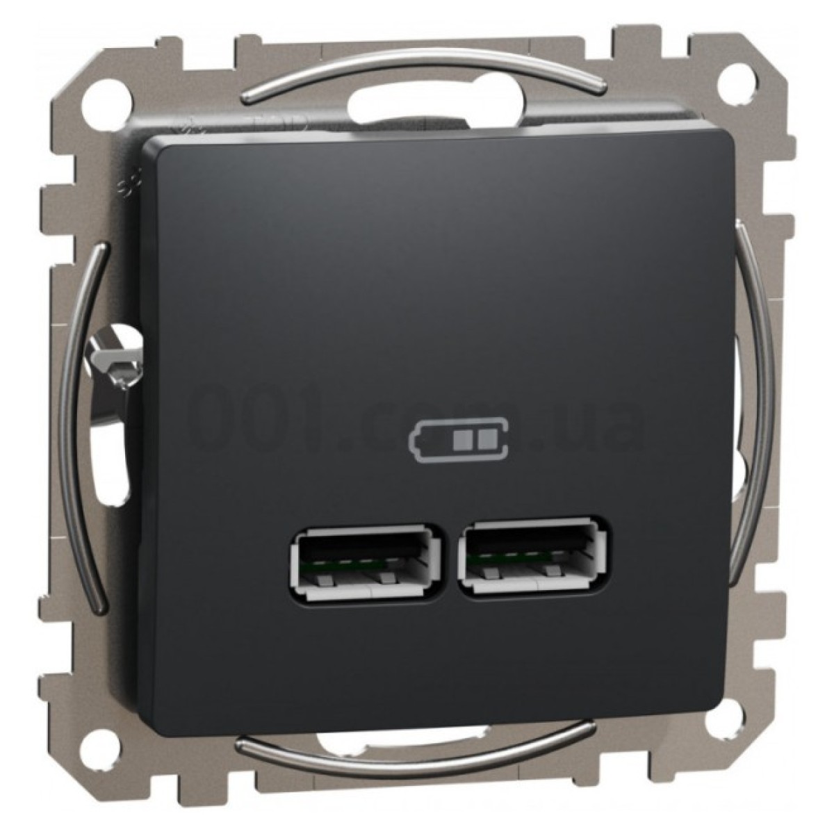 Розетка USB двойная (A+A) 2,1A Sedna Design черная, Schneider Electric 256_256.jpg