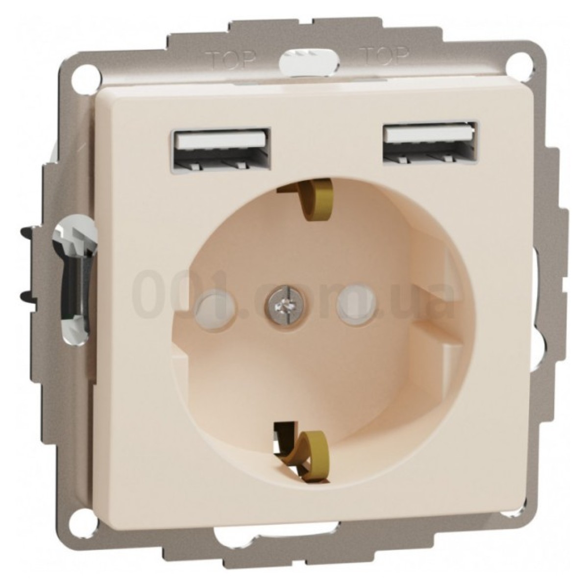 Розетка с з/к, шторками и 2 USB (A+A) Sedna Design бежевая, Schneider Electric 256_256.jpg