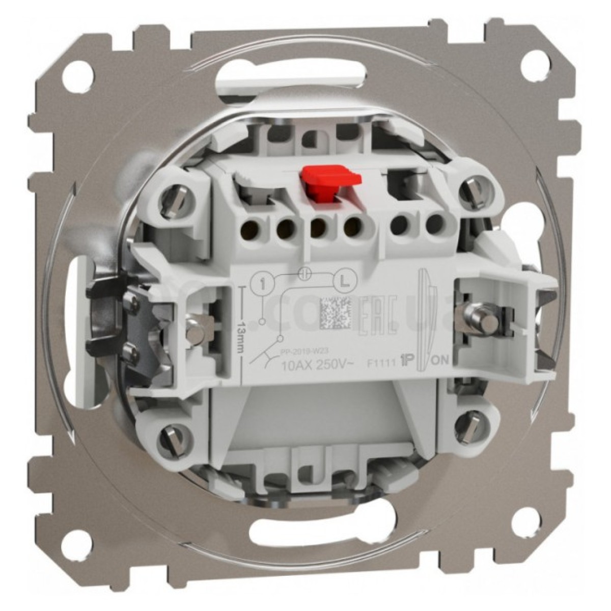 Выключатель 1-клавишный кнопочный Sedna Design белый, Schneider Electric 98_98.jpg - фото 3