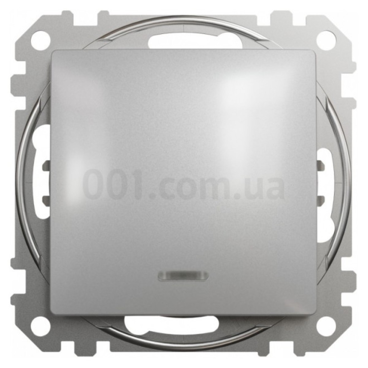 Переключатель 1-клавишный с подсветкой Sedna Design алюминий, Schneider Electric 98_98.jpg - фото 4