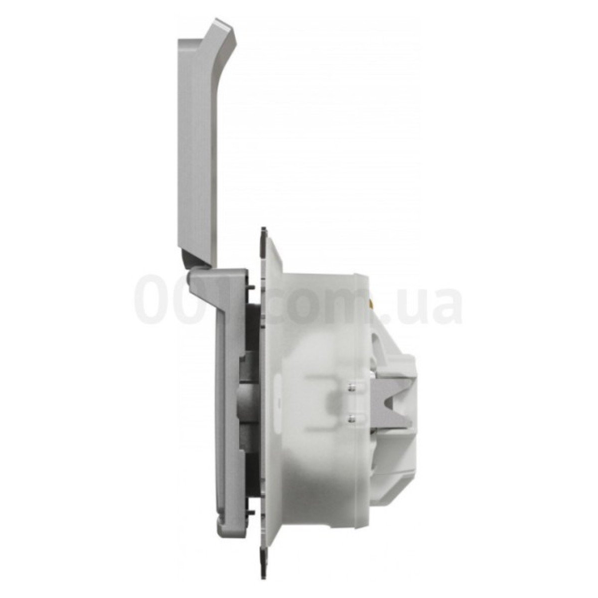 Розетка с з/к, шторками и крышкой IP44 Sedna Design алюминий, Schneider Electric 98_98.jpg - фото 4