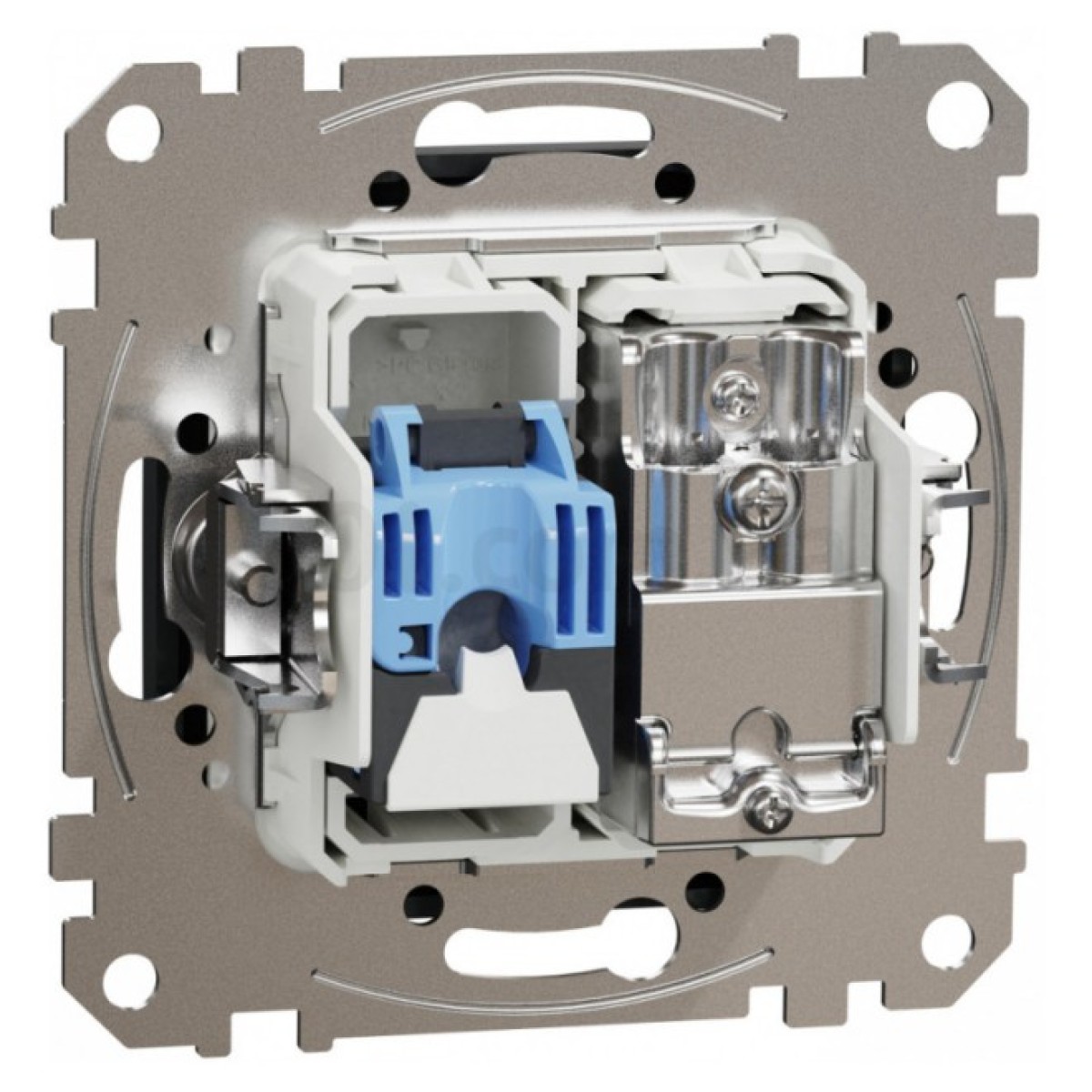 Розетка TV + компьютерная RJ45 кат.6 UTP Sedna Design черная, Schneider Electric 98_98.jpg - фото 2
