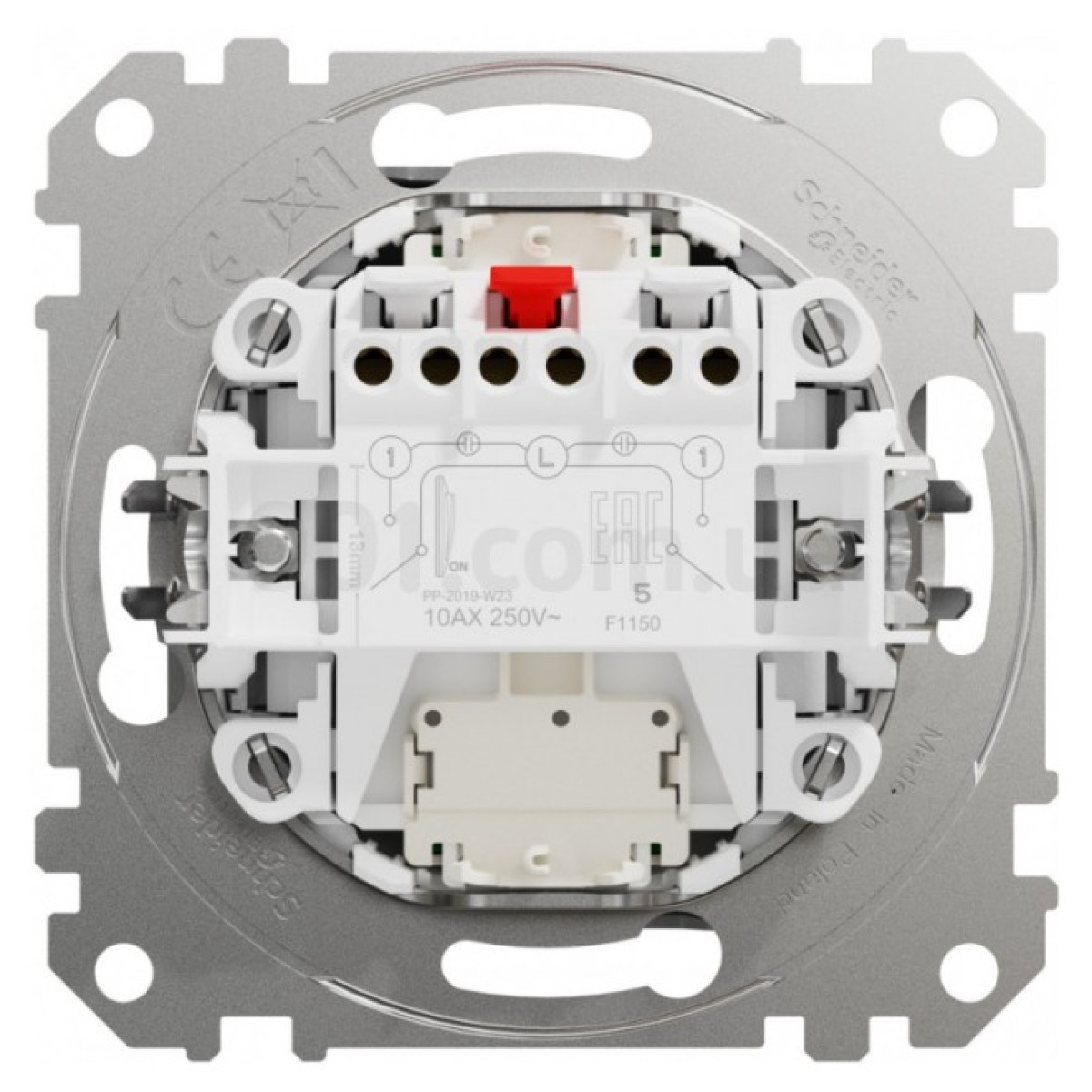 Выключатель 2-клавишный с подсветкой Sedna Design алюминий, Schneider Electric 98_98.jpg - фото 8