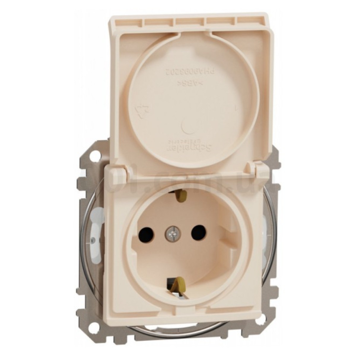 Розетка с з/к, шторками и крышкой IP44 Sedna Design бежевая, Schneider Electric 256_256.jpg