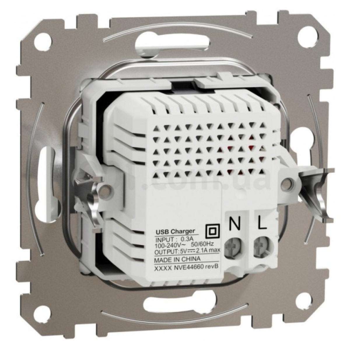 Розетка USB двойная (A+A) 2,1A Sedna Design белая, Schneider Electric 98_98.jpg - фото 4