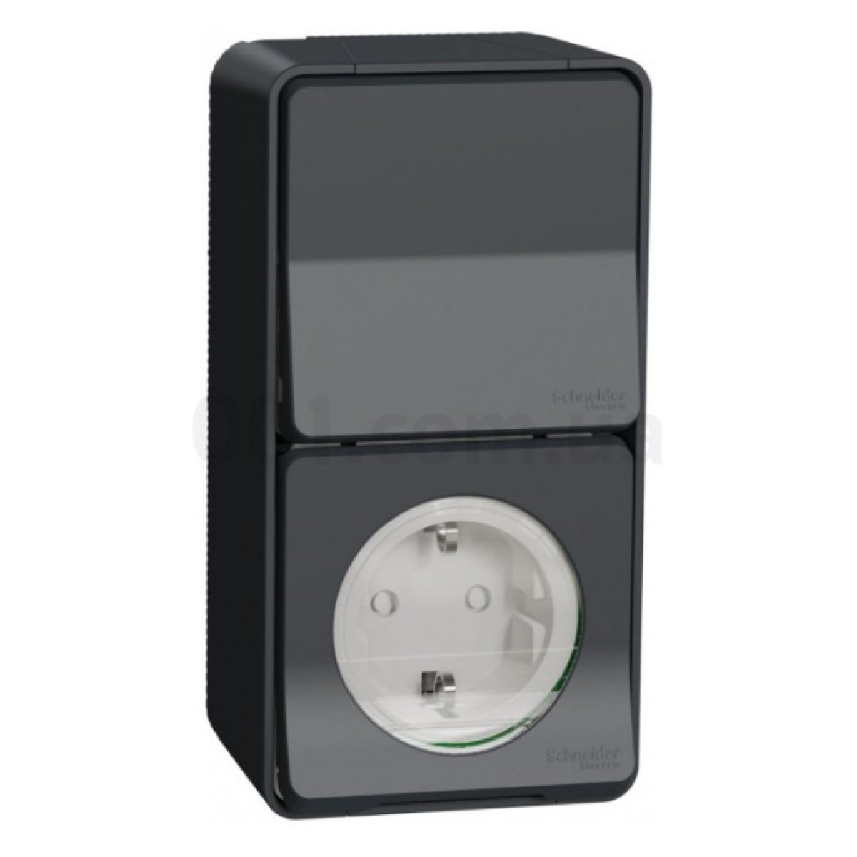 Блок розетка + переключатель 1-клавишный вертикальный Mureva Styl черный IP55, Schneider Electric 256_256.jpg