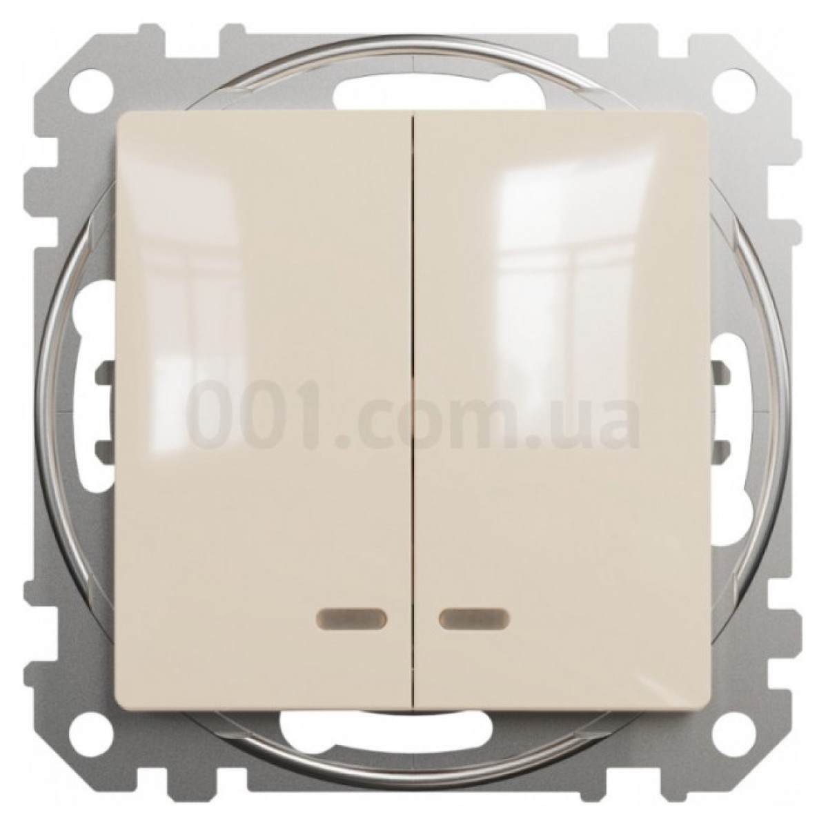 Выключатель 2-клавишный с подсветкой Sedna Design бежевый, Schneider Electric 98_98.jpg - фото 8