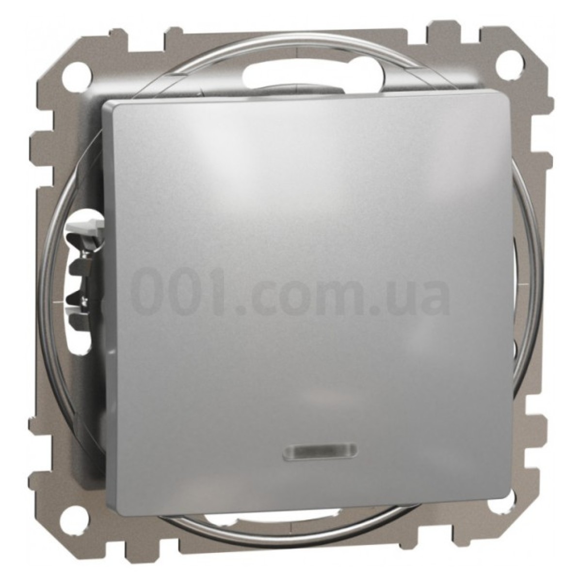 Переключатель 1-клавишный с подсветкой Sedna Design алюминий, Schneider Electric 256_256.jpg