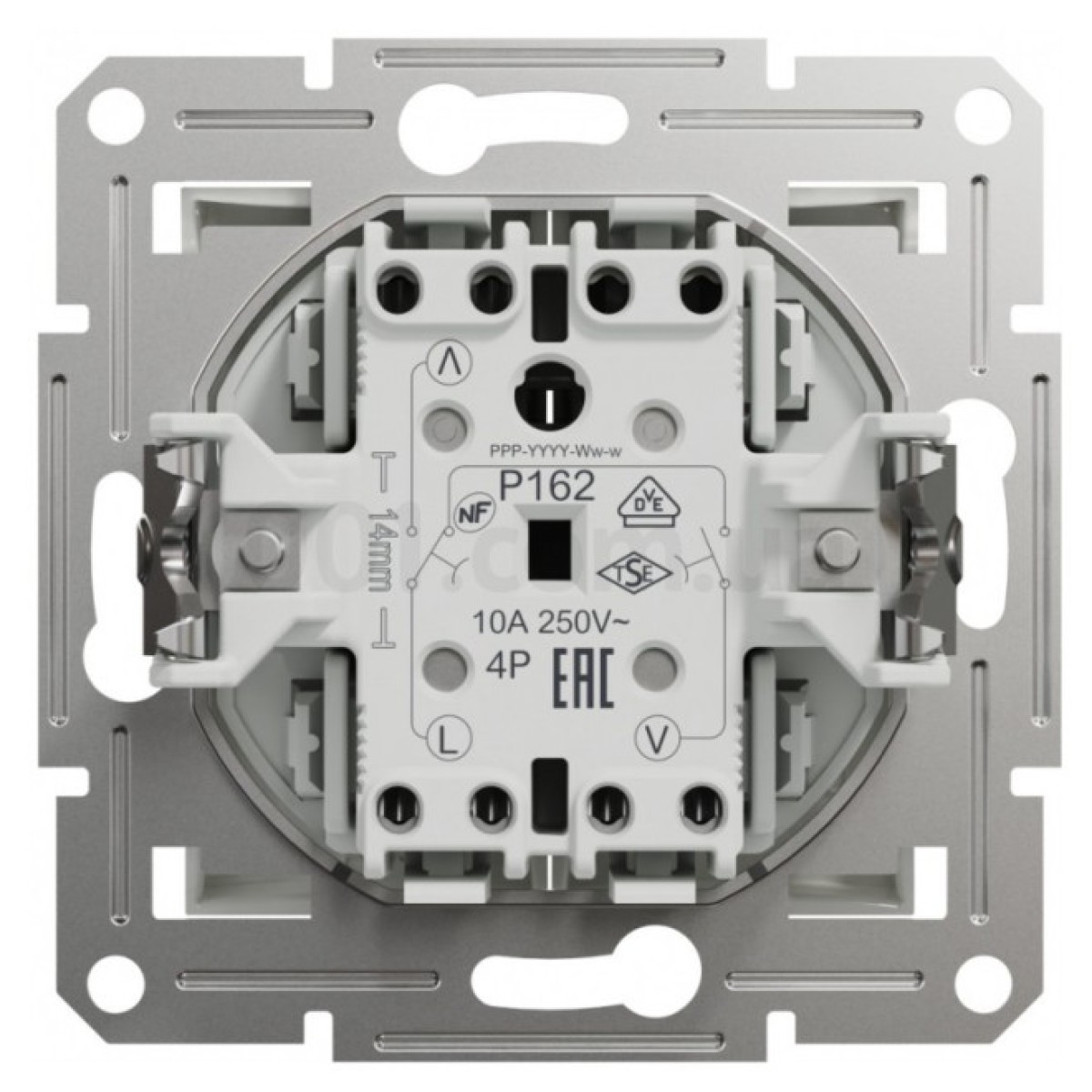 Выключатель для жалюзи (самозажимные клеммы) Asfora белый БЕЗ РАМКИ, Schneider Electric 98_98.jpg - фото 5