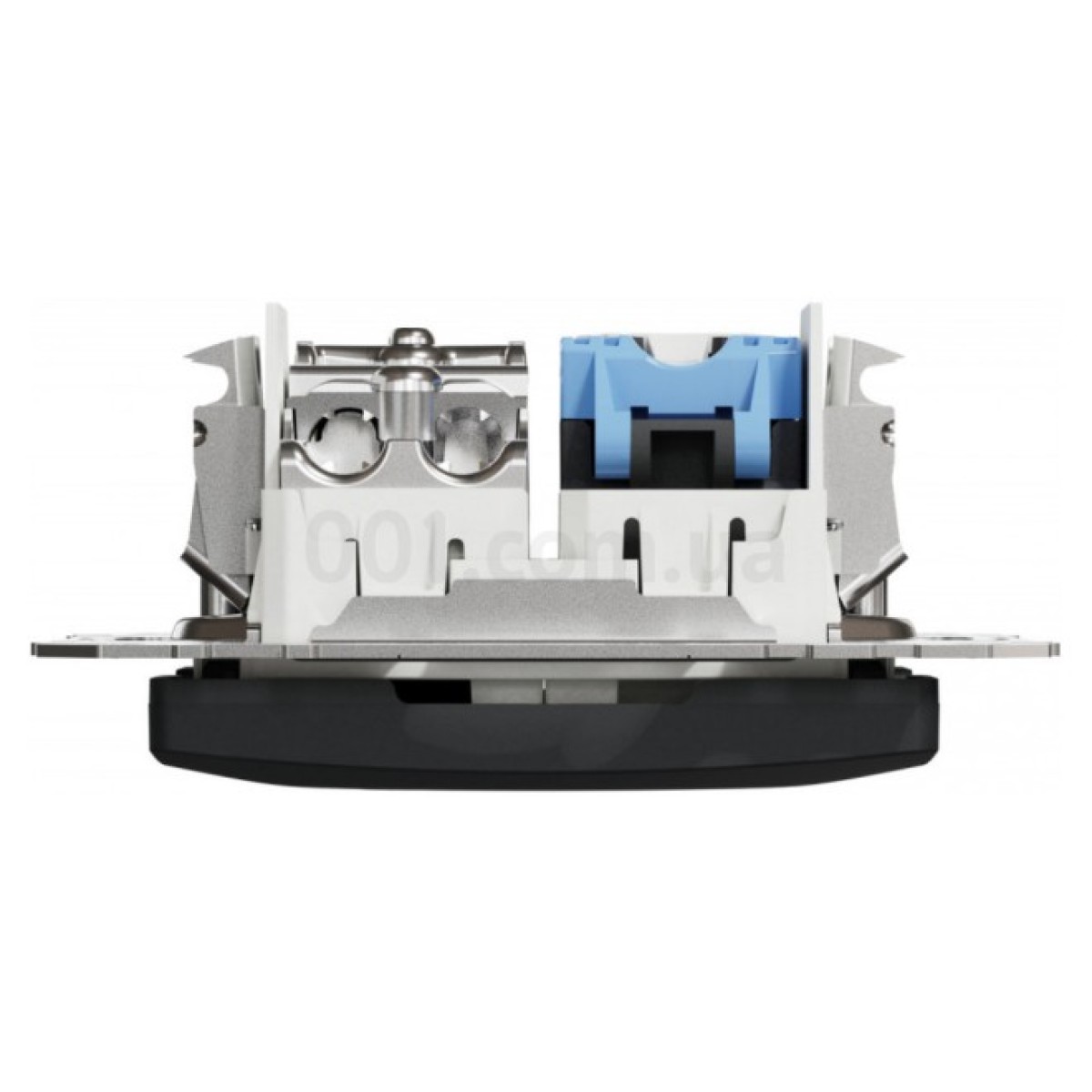 Розетка TV + компьютерная RJ45 кат.6 UTP Sedna Design черная, Schneider Electric 98_98.jpg - фото 4