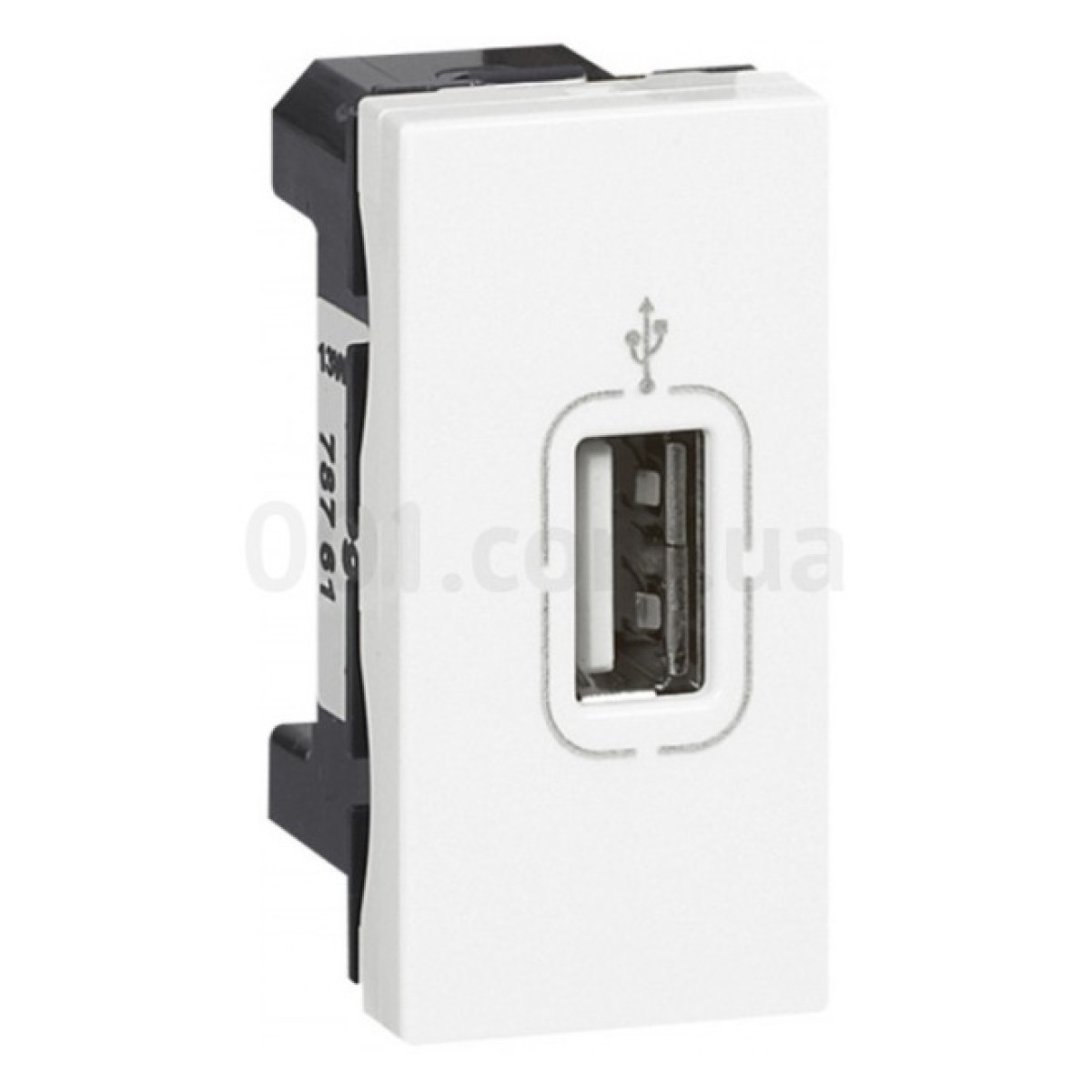 Розетка USB 2.0 1 модуль Mosaic белая, Legrand 256_256.jpg