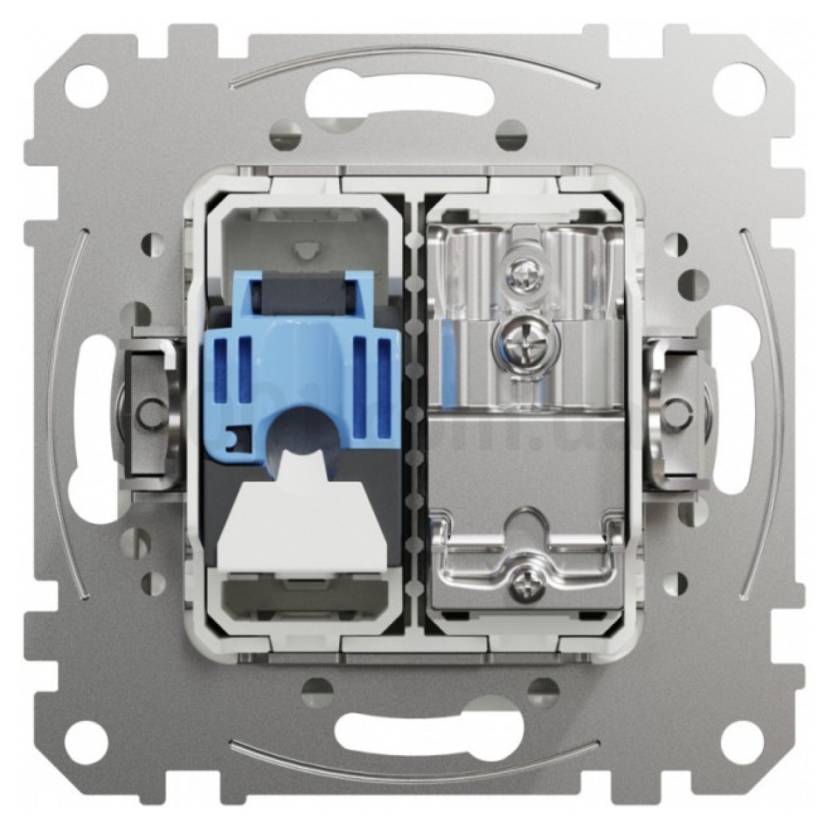 Розетка TV + компьютерная RJ45 кат.6 UTP Sedna Design белая, Schneider Electric 98_98.jpg - фото 6