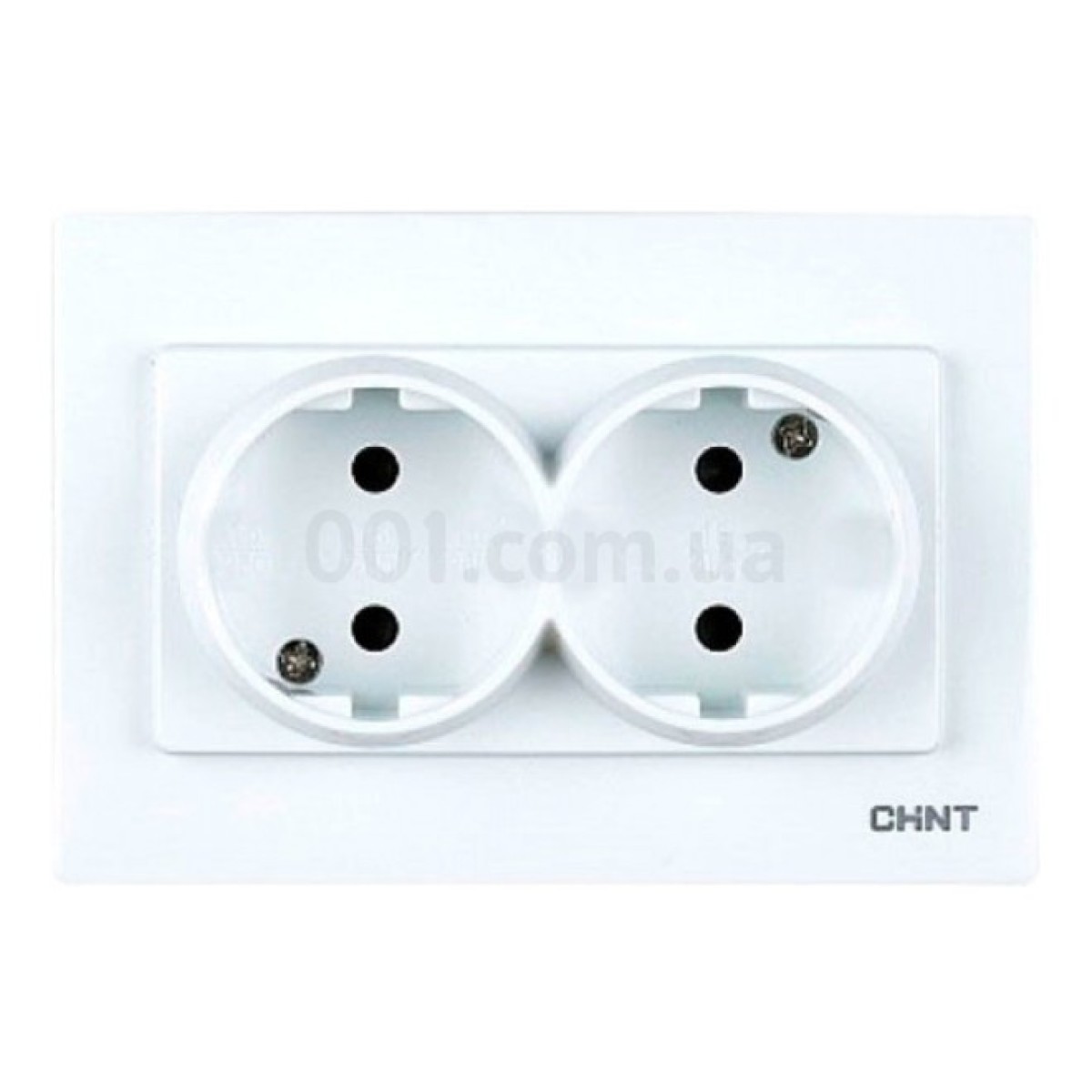 Розетка 2-местная без заземляющего контакта 16А 250В NEW3 белая, CHINT 256_256.jpg
