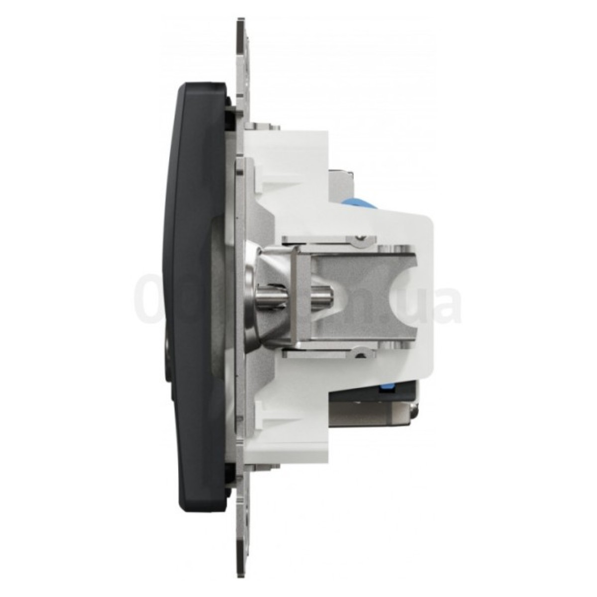 Розетка TV + компьютерная RJ45 кат.6 UTP Sedna Design черная, Schneider Electric 98_98.jpg - фото 5