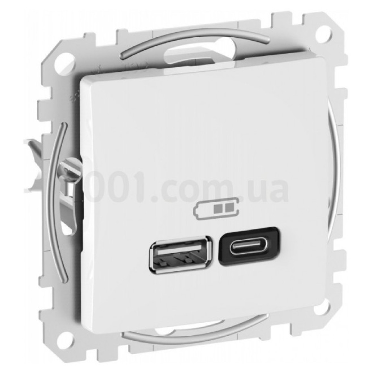 Розетка USB двойная (A+C) 3A Sedna Design белая, Schneider Electric 256_256.jpg