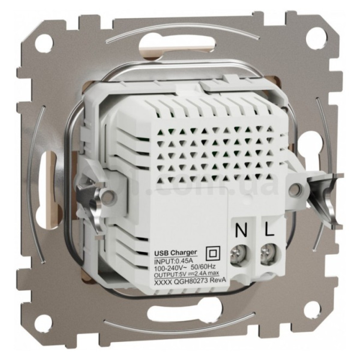 Розетка USB двойная (A+C) 2,4A Sedna Design бежевая, Schneider Electric 98_98.jpg - фото 6