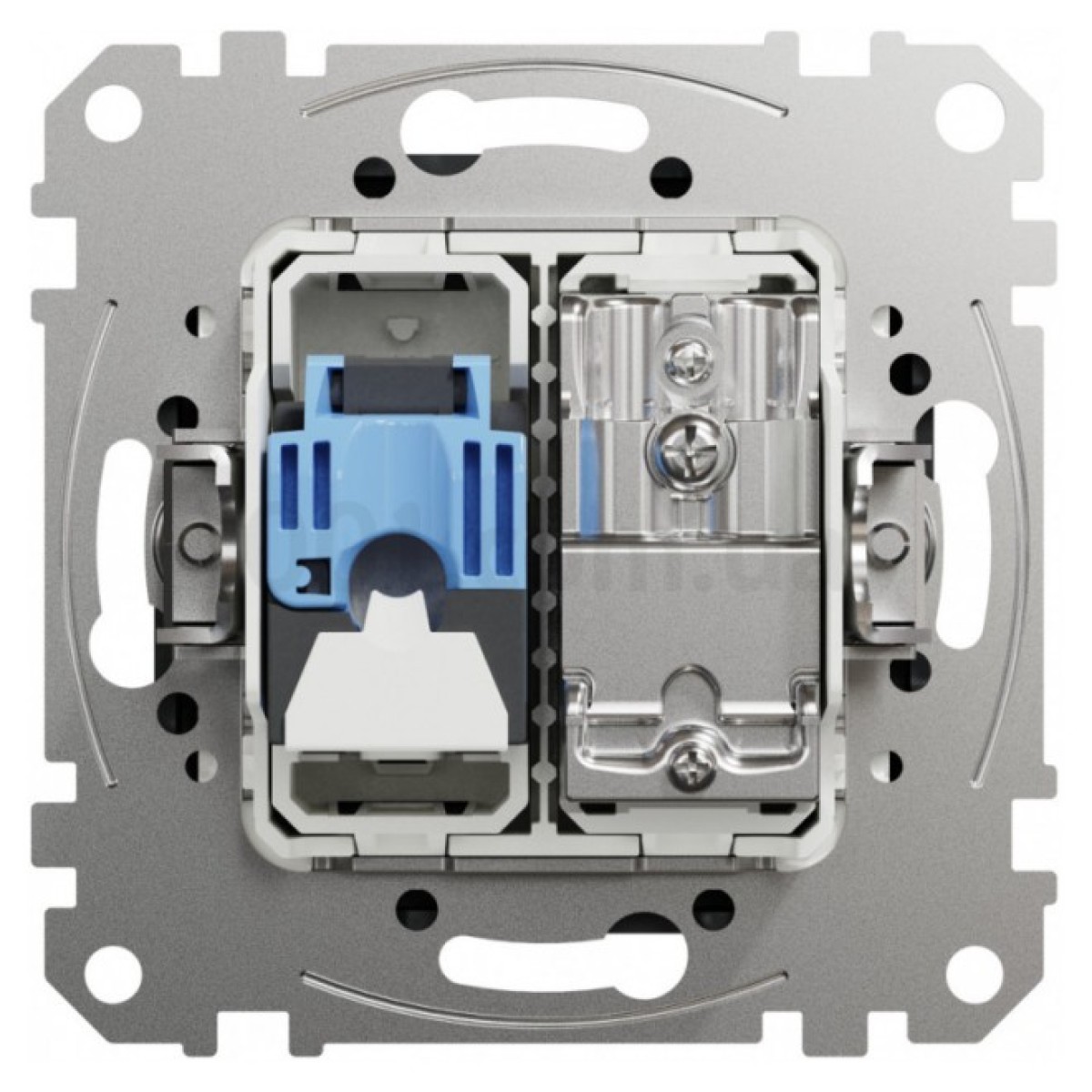 Розетка TV + компьютерная RJ45 кат.6 UTP Sedna Design черная, Schneider Electric 98_98.jpg - фото 8