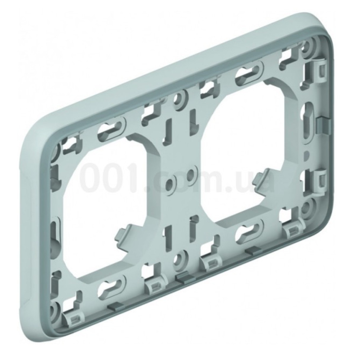 Супорт з рамкою 2-місний горизонтальний Plexo IP55 сірий, Legrand 256_256.jpg