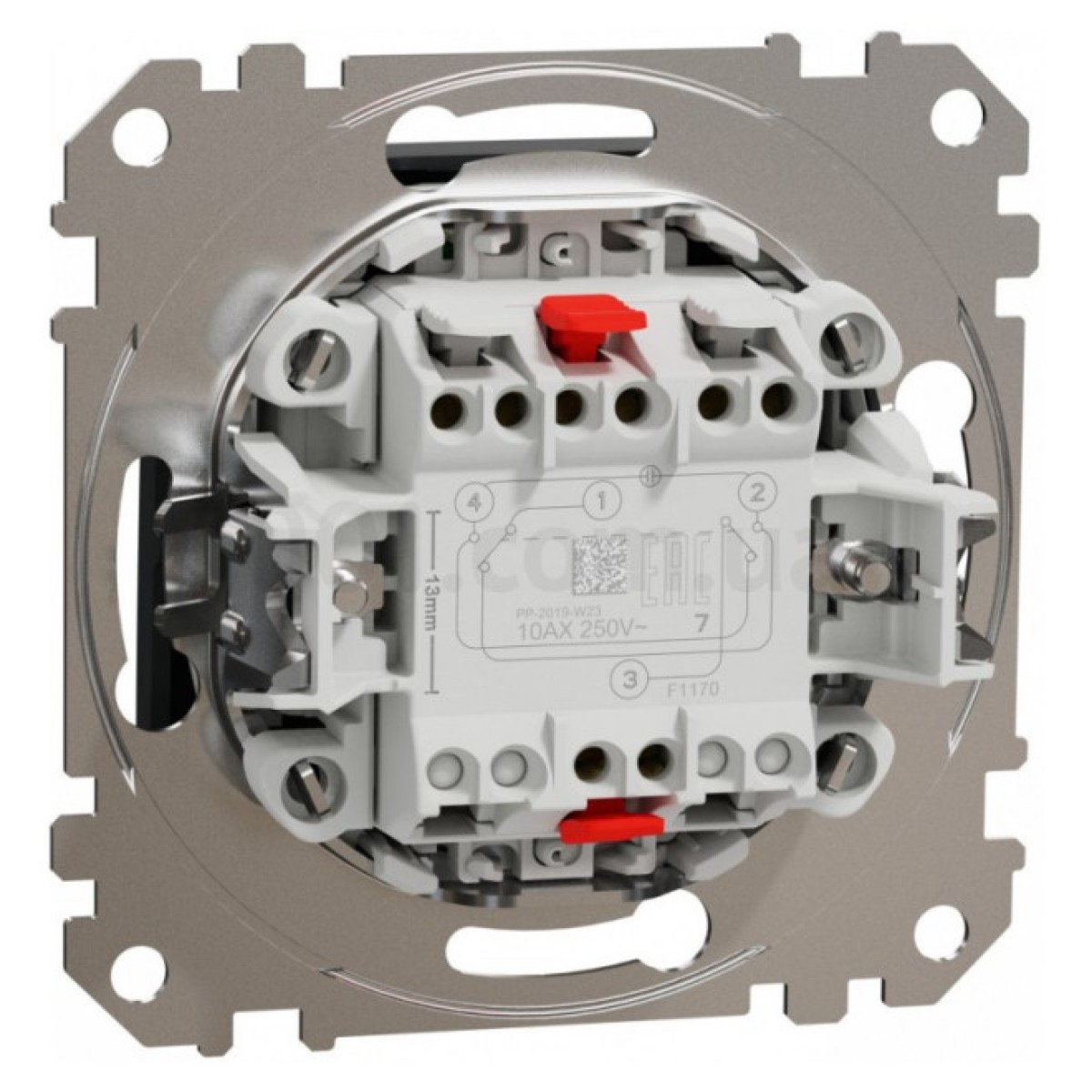 Переключатель 1-клавишный перекрестный с подсветкой Sedna Design черный, Schneider Electric 98_98.jpg - фото 7