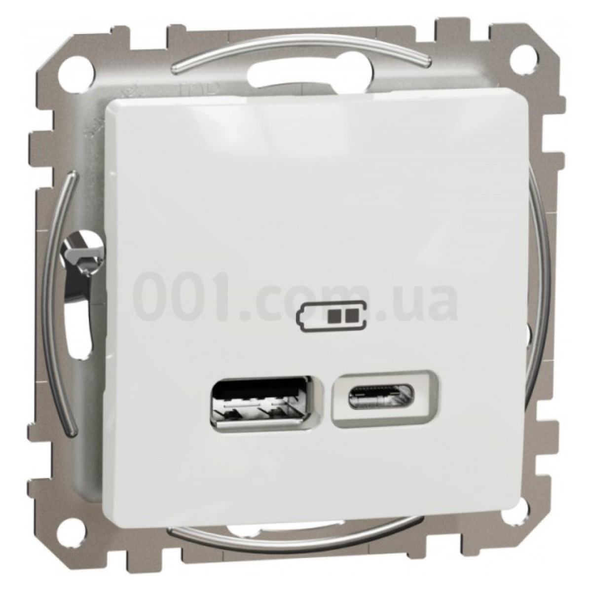 Розетка USB двойная (A+C) 2,4A Sedna Design белая, Schneider Electric 256_256.jpg