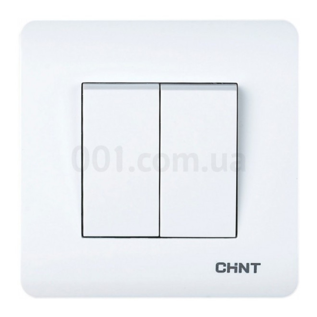 Выключатель 2-клавишный проходной 10А 250В NEW3 белый, CHINT 256_256.jpg